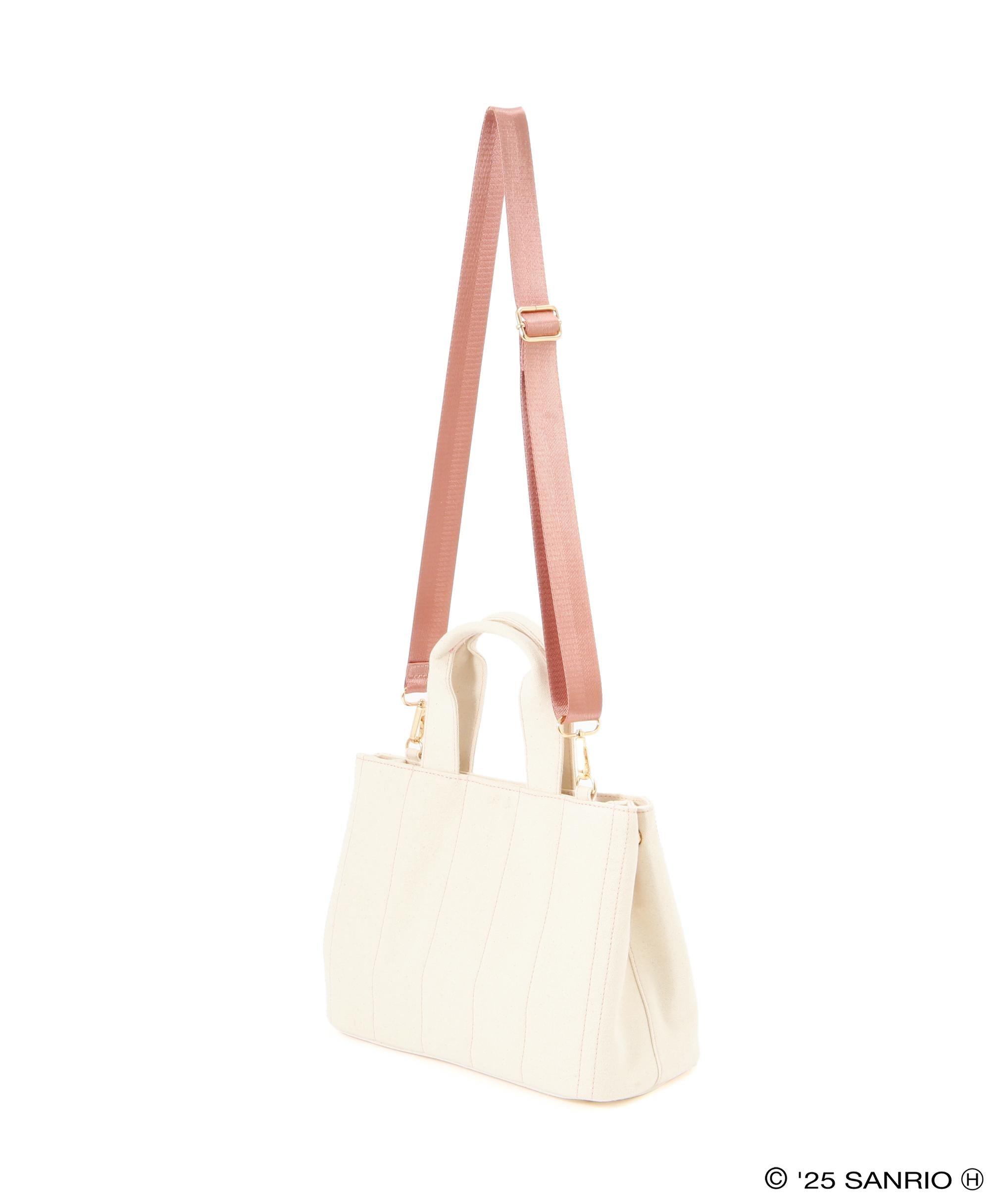 マイメロディ×リボンステッチトートバッグ ピンク