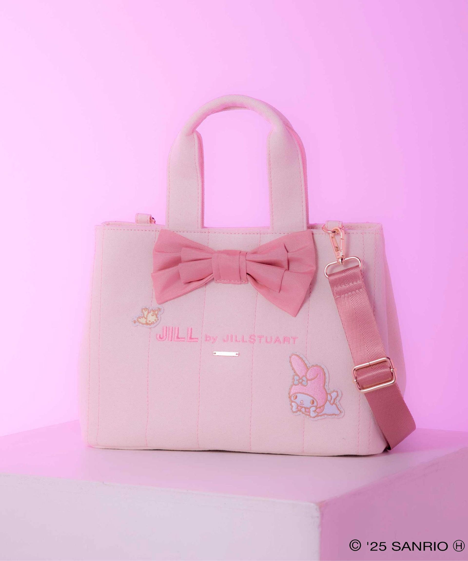 マイメロディ×リボンステッチトートバッグ ピンク