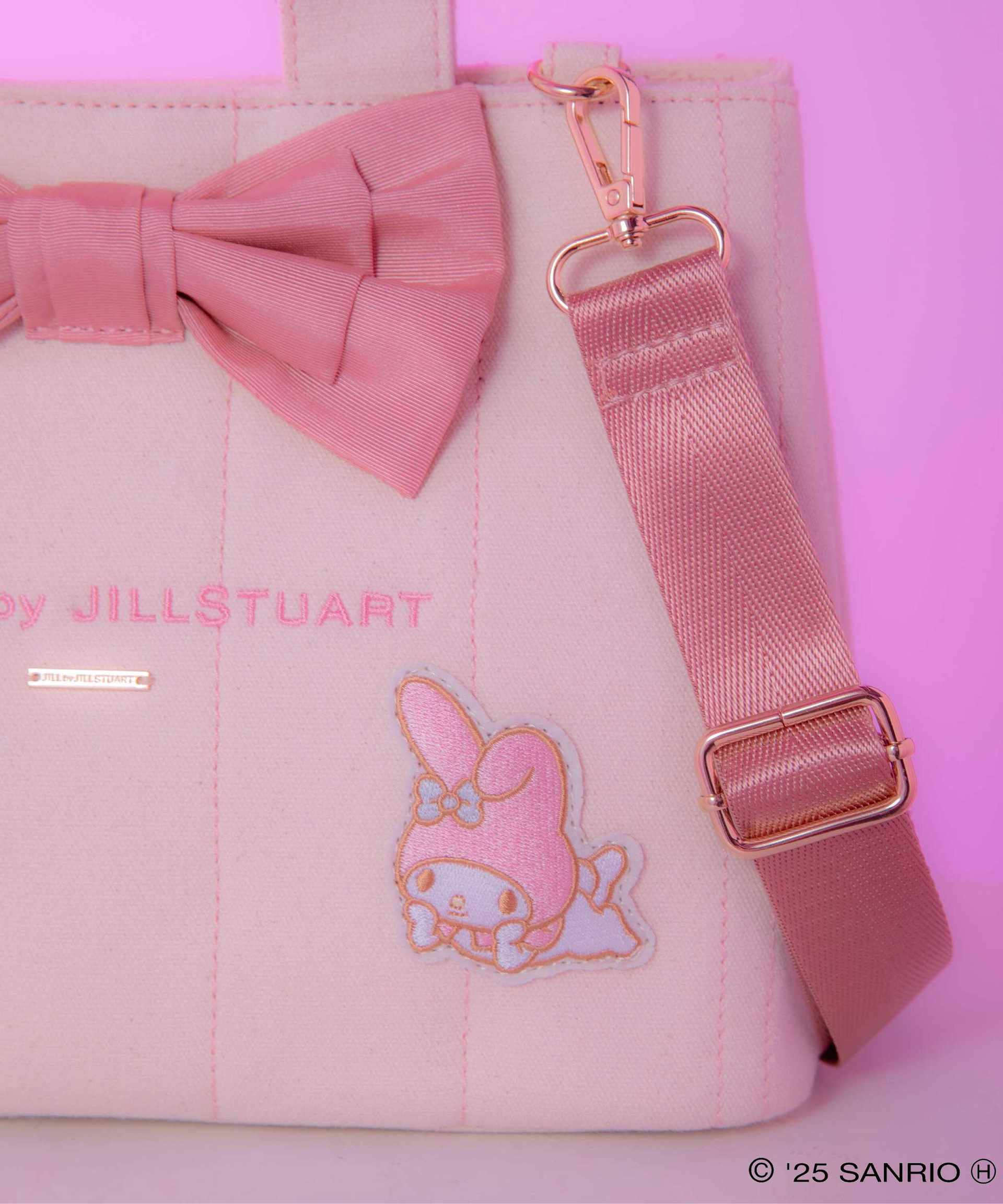 マイメロディ×リボンステッチトートバッグ ピンク