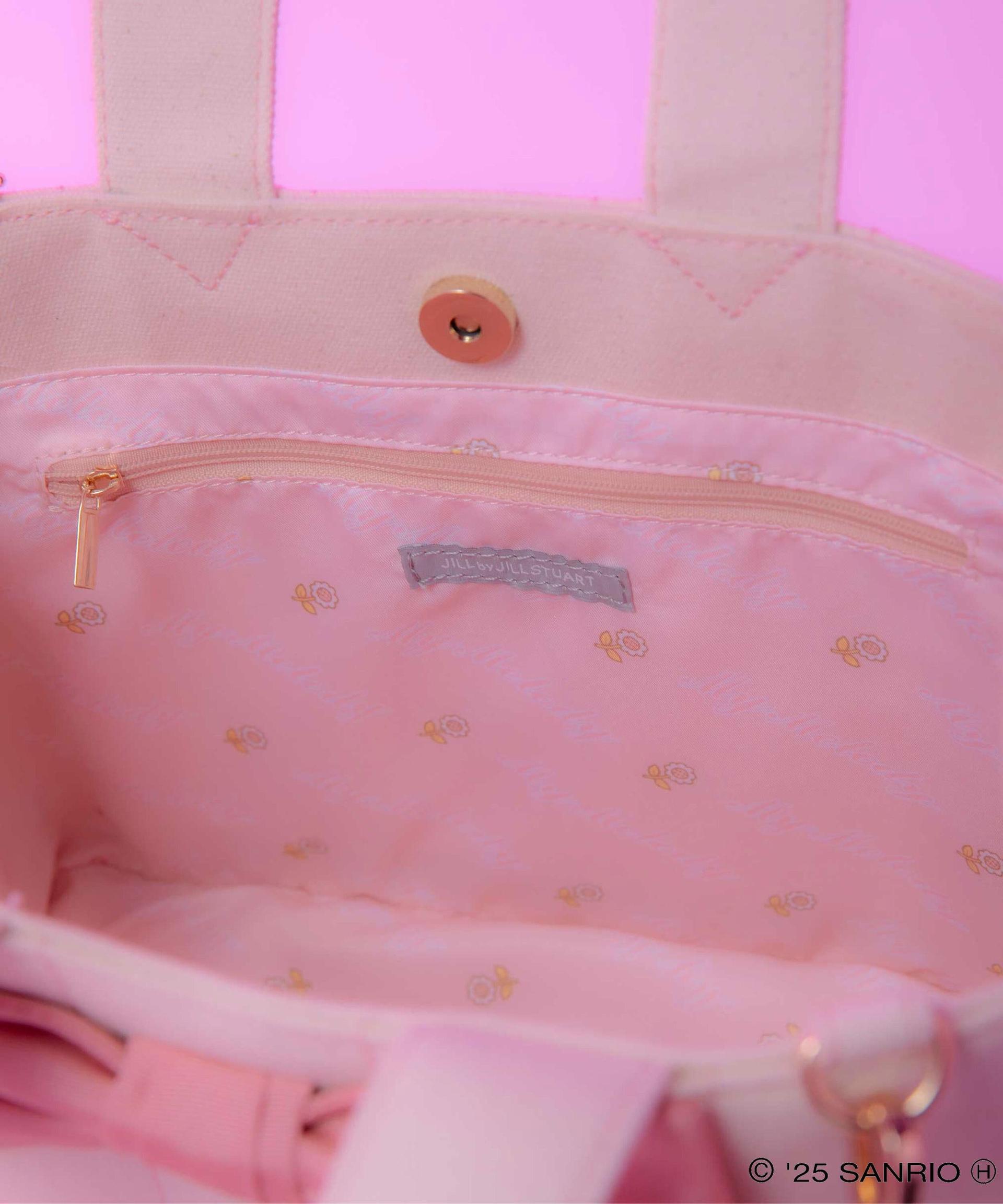 マイメロディ×リボンステッチトートバッグ ピンク