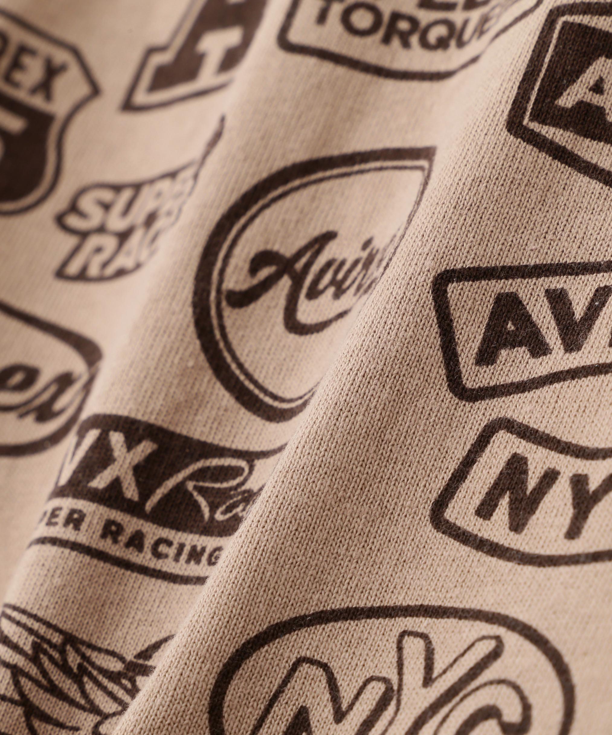 《直営店限定》S/S RINGER PATCH MOTIF FULL PRINT T-SHIRT ライトブラウン4