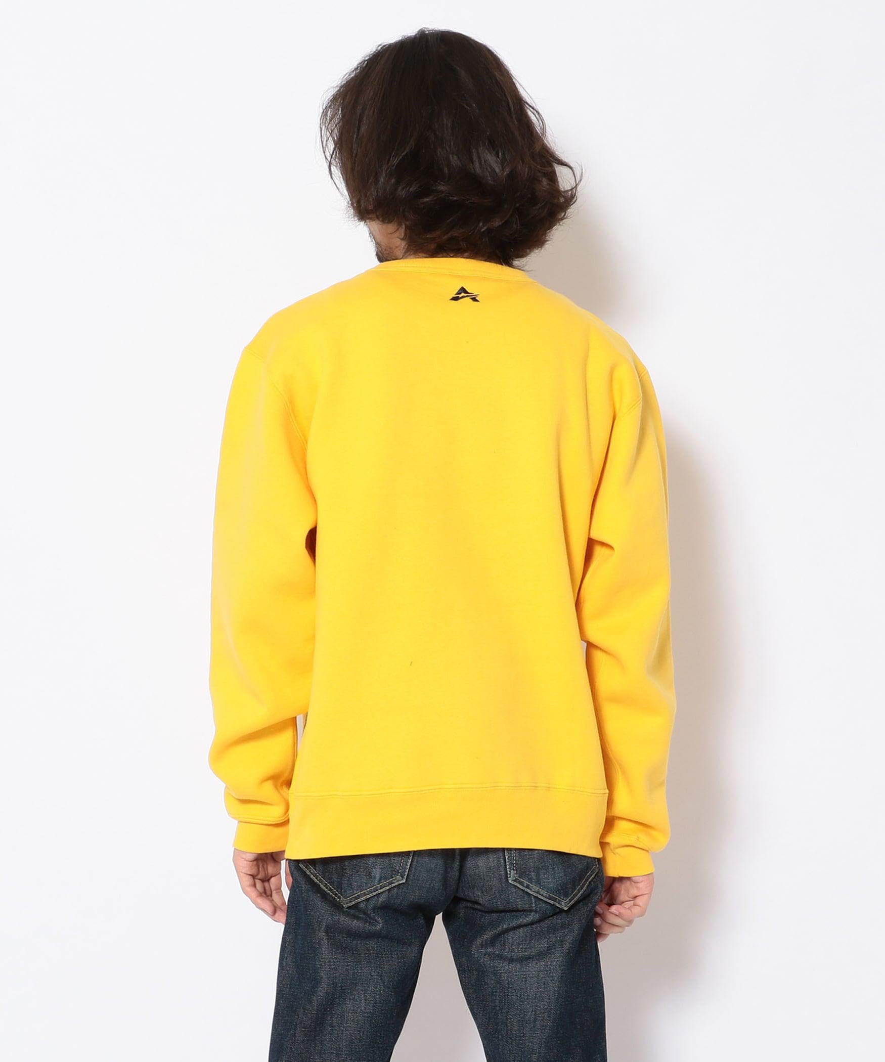 ロゴ クルースウェット/ A STA> LOGO C>EW SWEAT イエロー