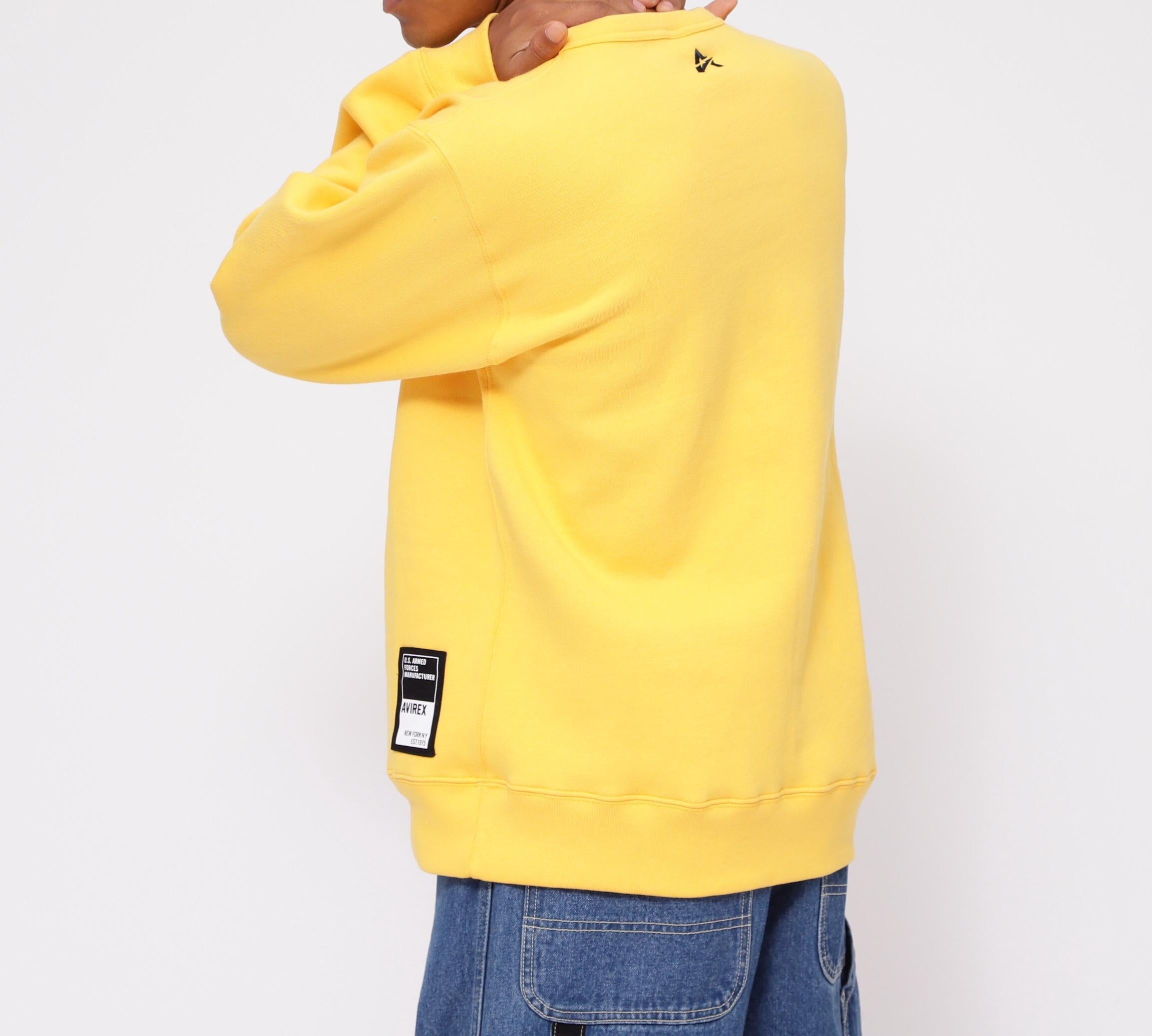 ロゴ クルースウェット/ A STA> LOGO C>EW SWEAT イエロー