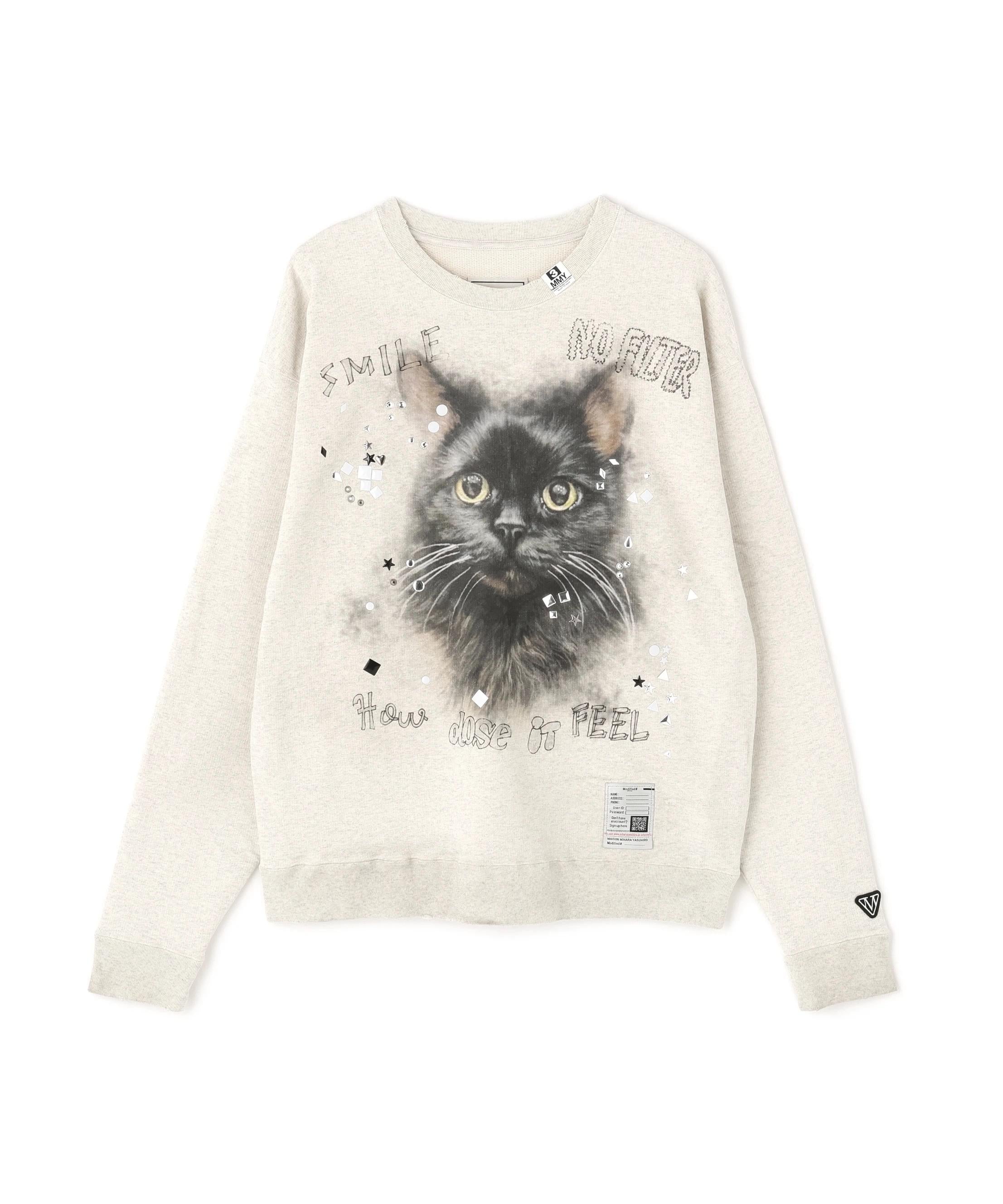 Maison MIHA>A YASUHI>O/メゾン ミハラヤスヒロ/EMRELLISHED DIST>ESSED SWEATSHI>T ホワイト