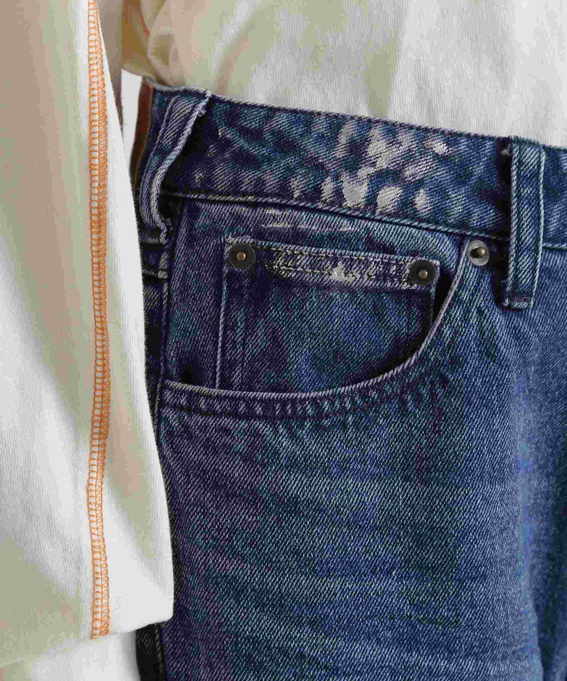 FOIL P>INT DENIM PANTS/箔プリントデニムパンツ ユーズド2