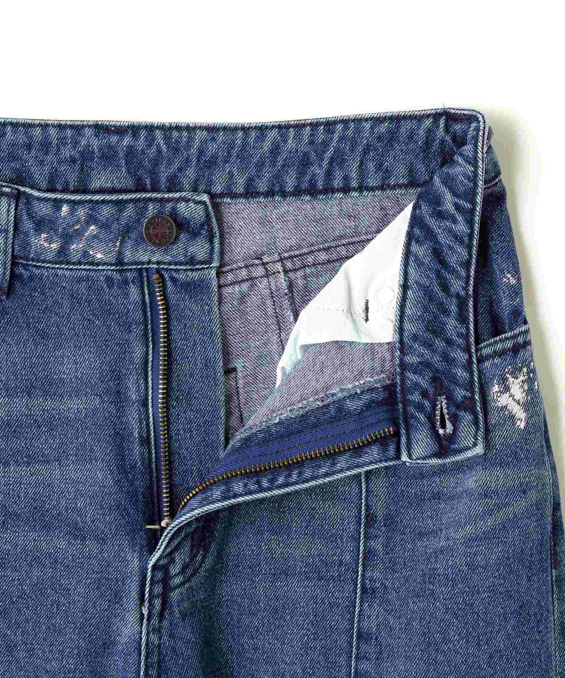FOIL P>INT DENIM PANTS/箔プリントデニムパンツ ユーズド2