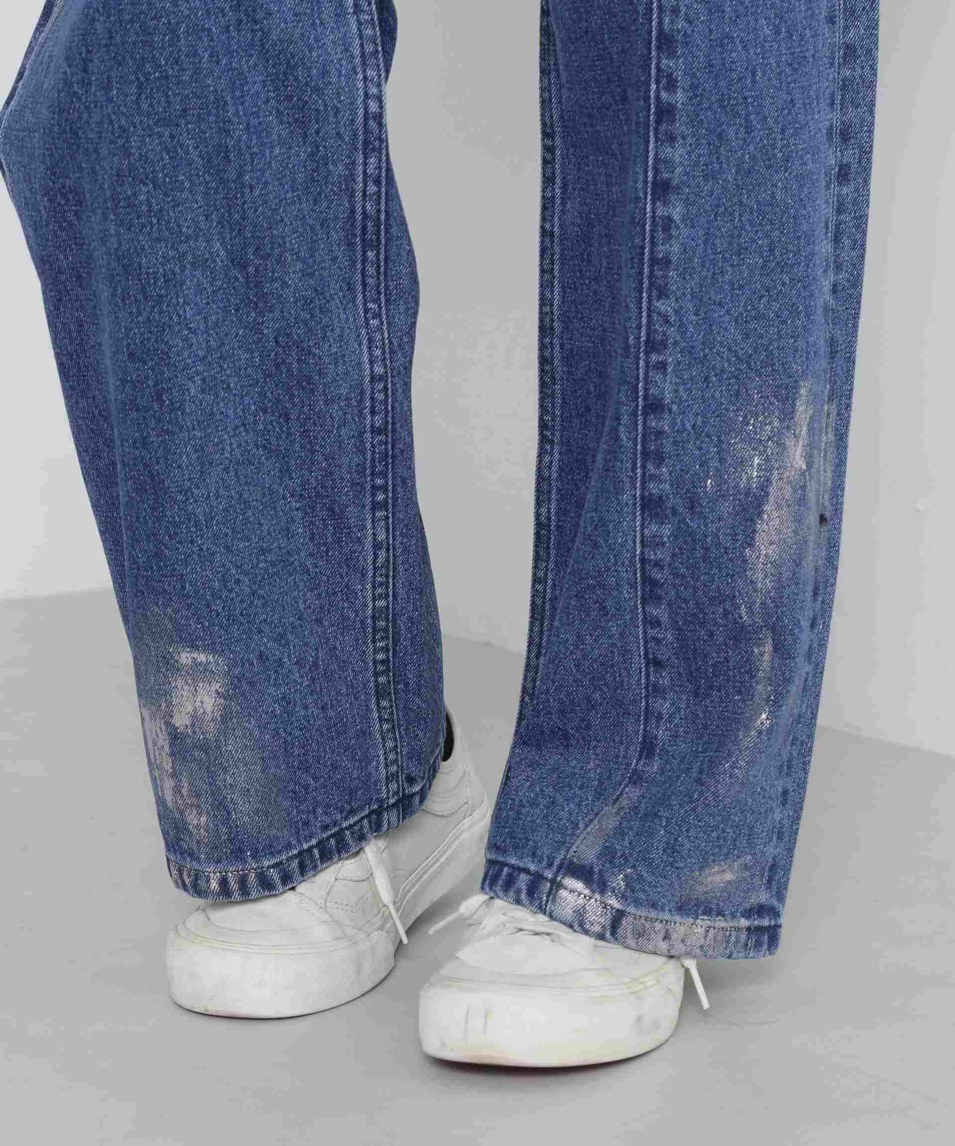 FOIL P>INT DENIM PANTS/箔プリントデニムパンツ ユーズド2