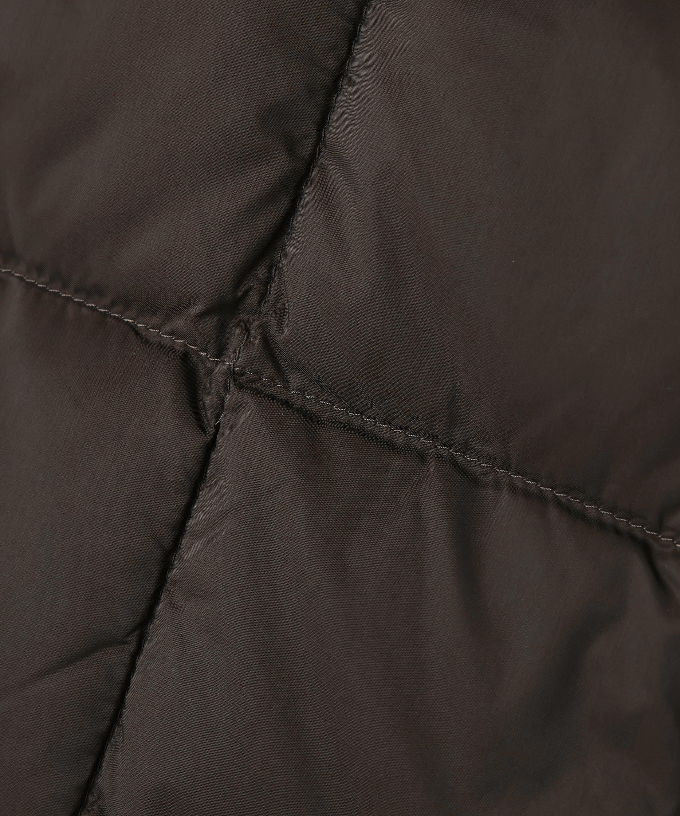 ◆≪ＴＡＩＯＮコラボ≫リバーシブルクルーネックダウンブルゾン ダークチョコ×カーキ