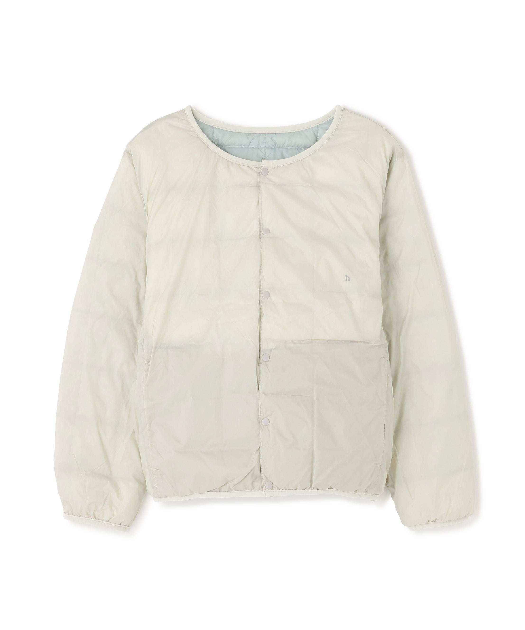 ◆≪ＴＡＩＯＮコラボ≫リバーシブルクルーネックダウンブルゾン アイスミント×アイスグレー