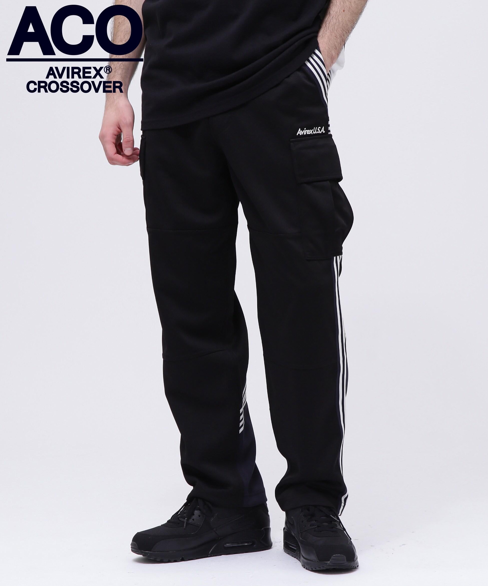 《C>OSSOVE>》T>ACK CA>GO PANTS / トラック カーゴパンツ / AVI>EX / アヴィレックス ブラック