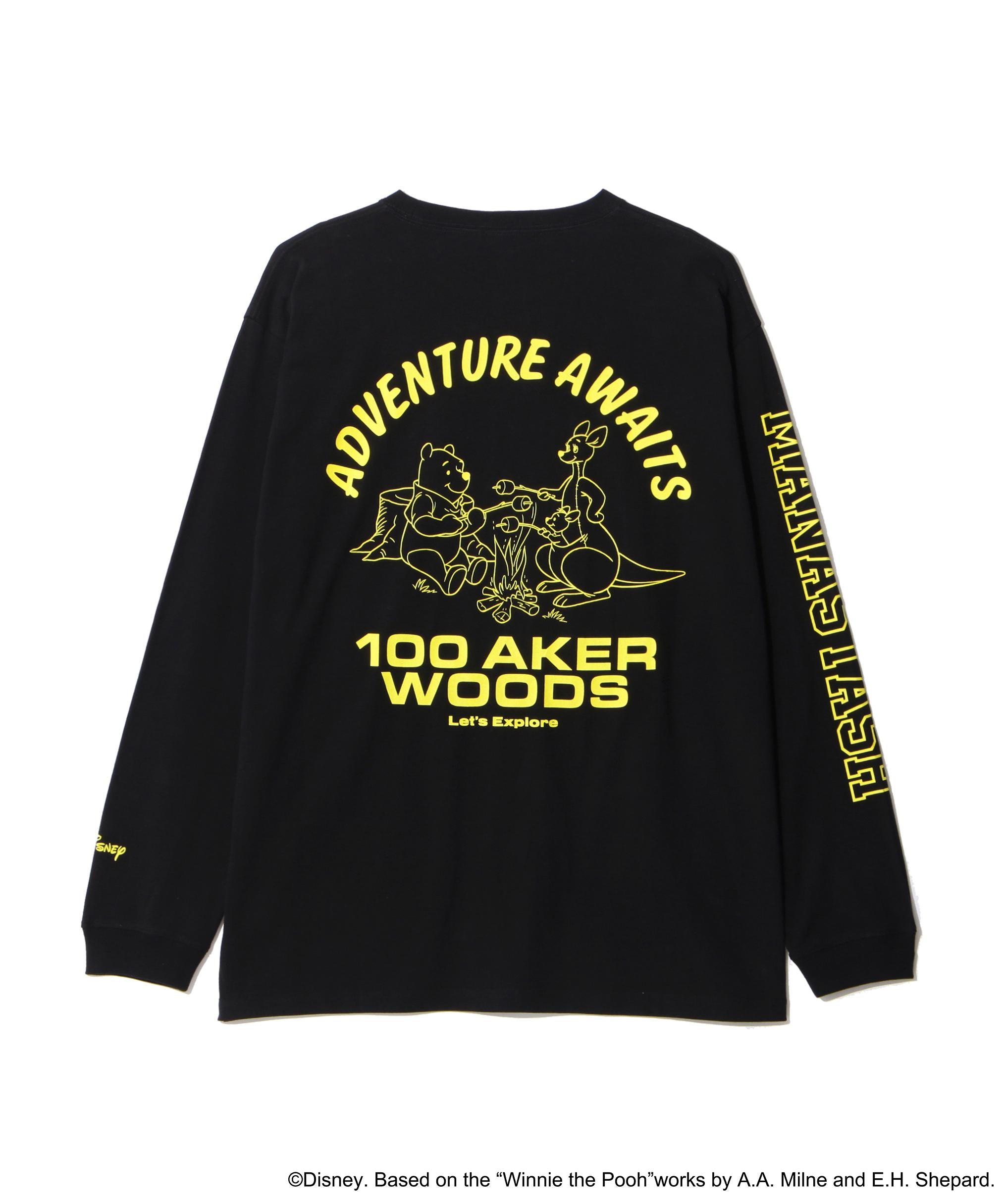 MANASTASH/マナスタッシュ/WINNIE THE POOH L/S TEE ブラック