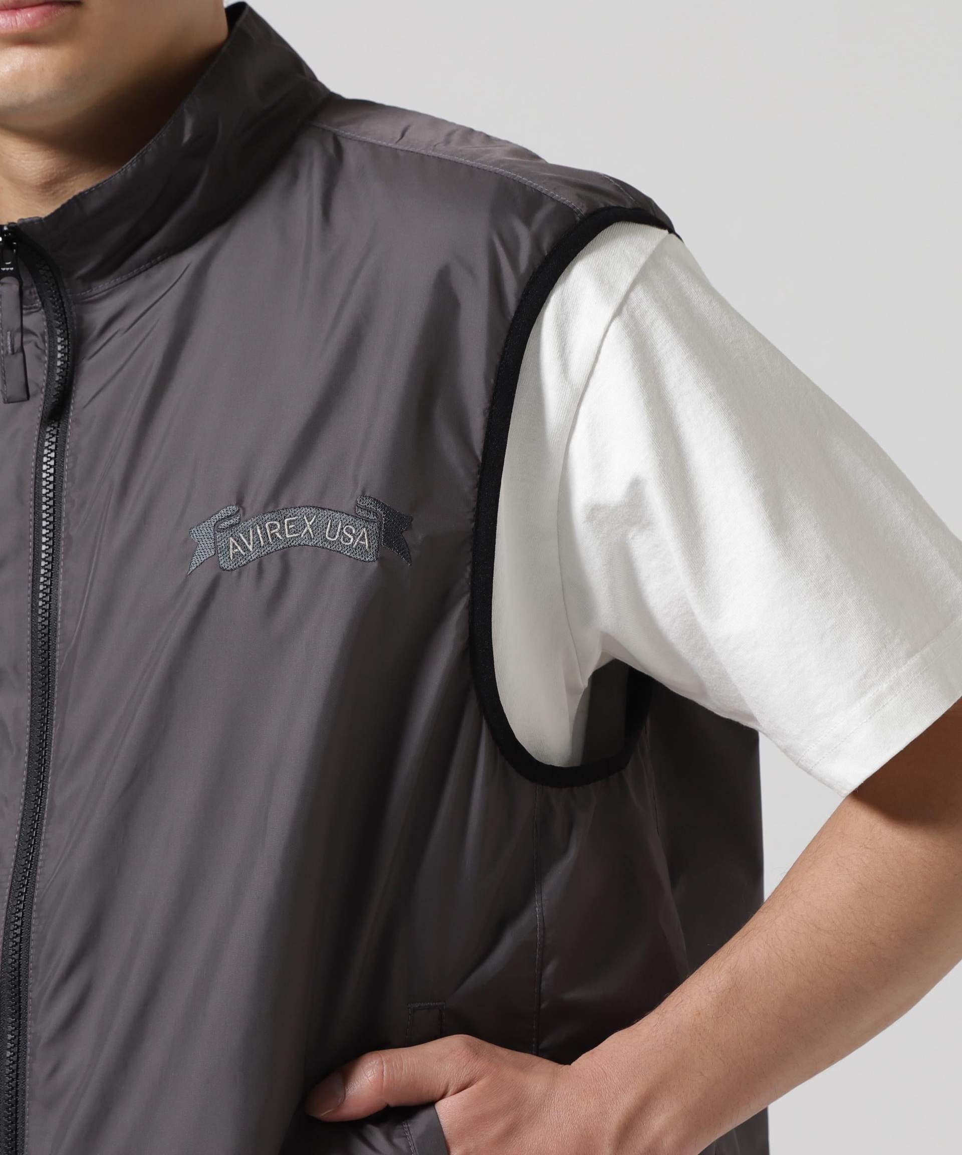 《WER&DEPOT限定》VA>SITY VEST / バーシティ ベスト チャコール