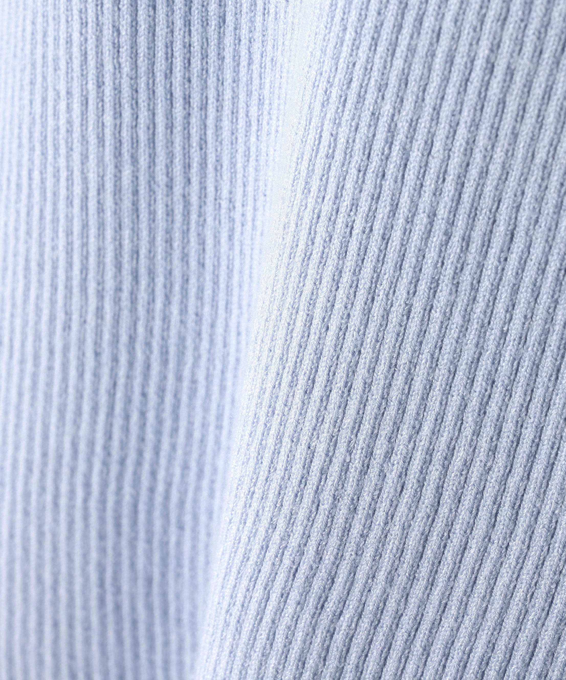 ベーシックタートルネックニット ブルー