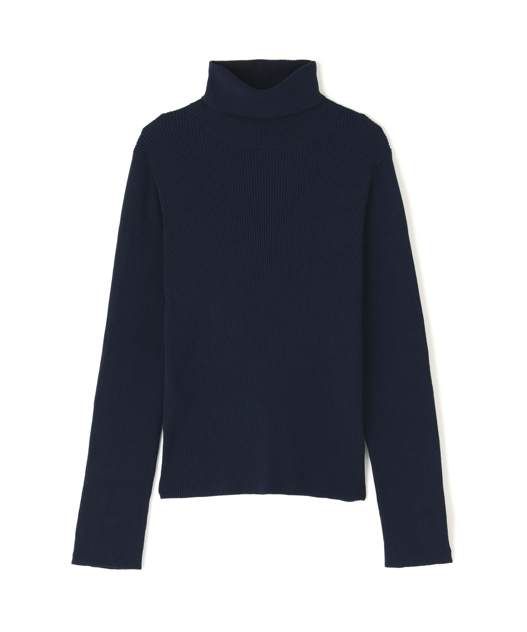 ベーシックタートルネックニット ネイビー