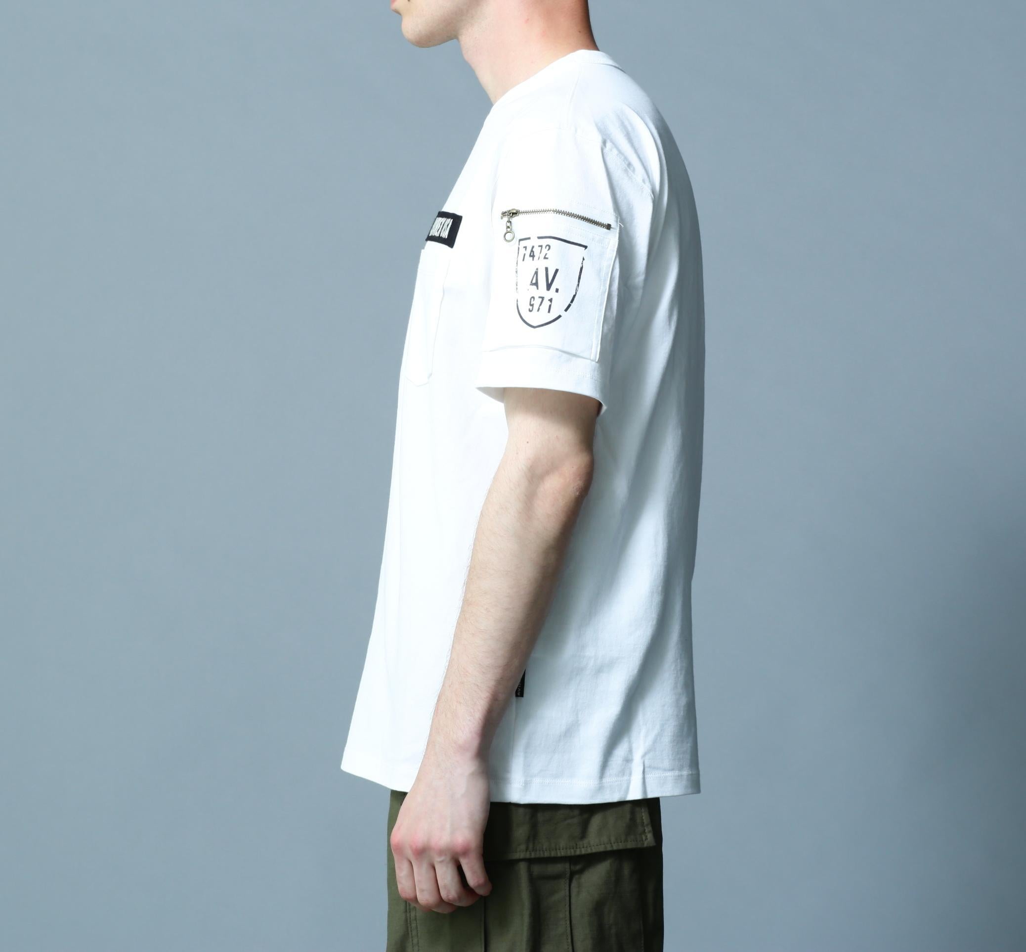 FATIGUE S/S T-SHIRT / ファティーグ 半袖 Tシャツ / AVIREX / アヴィレックス ホワイト