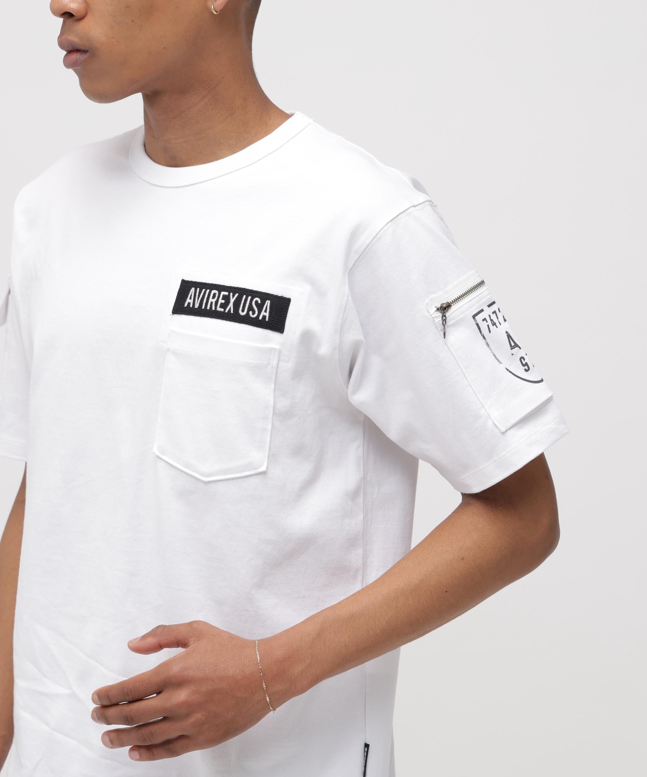 FATIGUE S/S T-SHIRT / ファティーグ 半袖 Tシャツ / AVIREX / アヴィレックス ホワイト