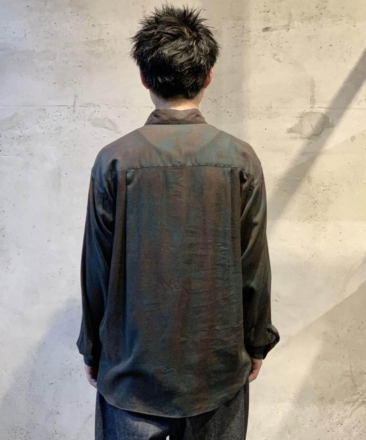 YOKE/ヨーク/Pattened >egula Colla Shit ブラウン