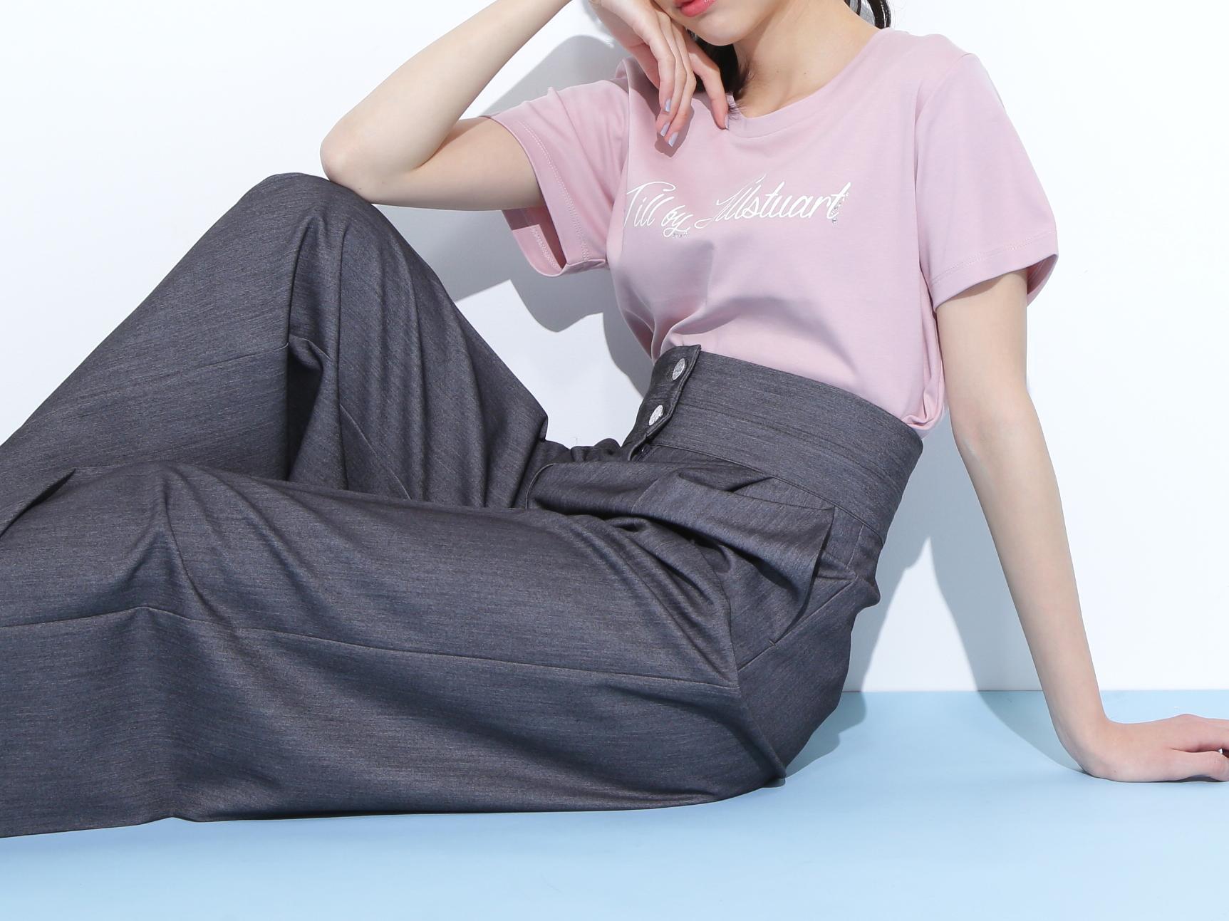 レタリングロゴTシャツ ピンク