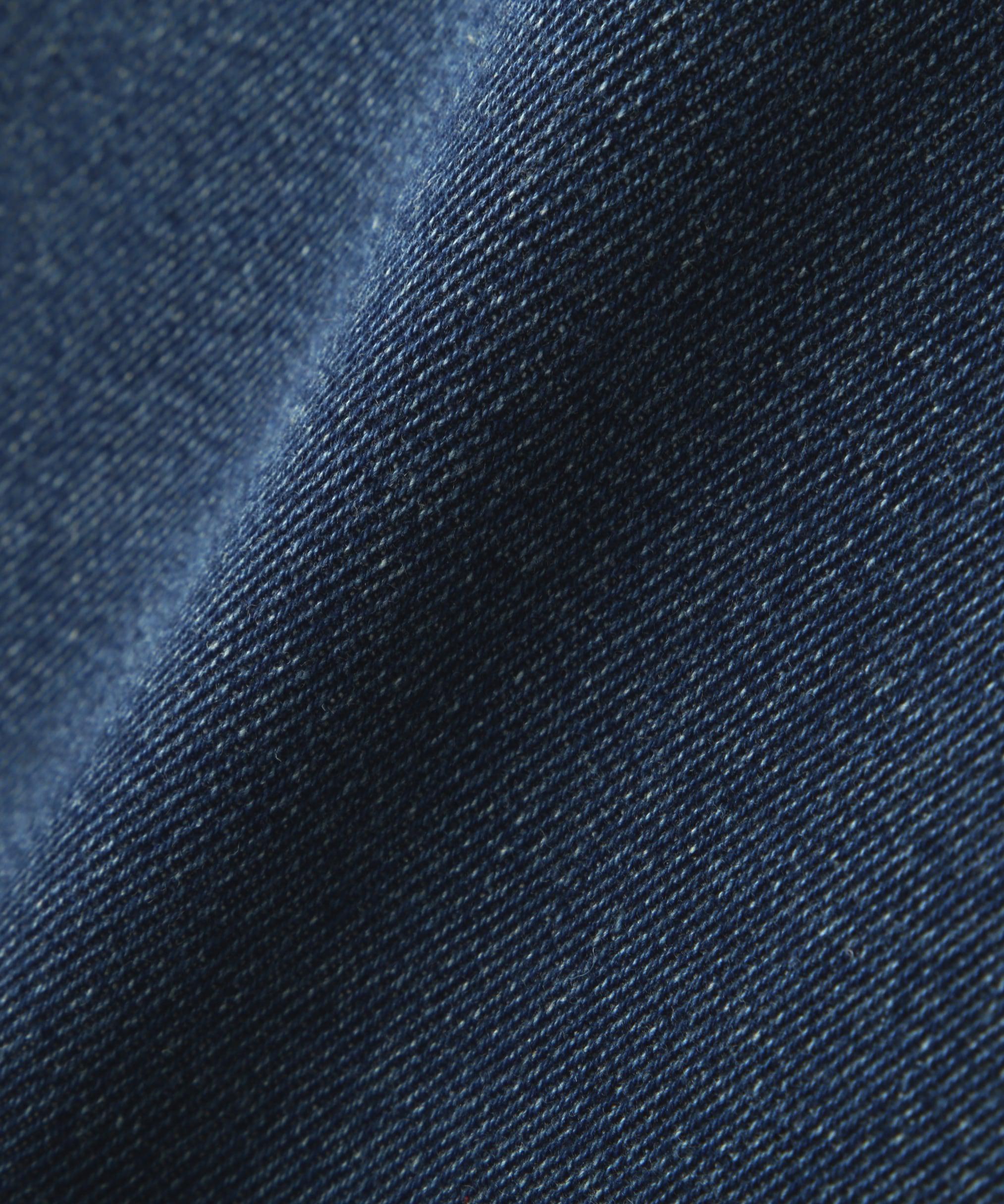 ストレートワイドクラッシュデニムパンツ ブルーオーバーダイ5