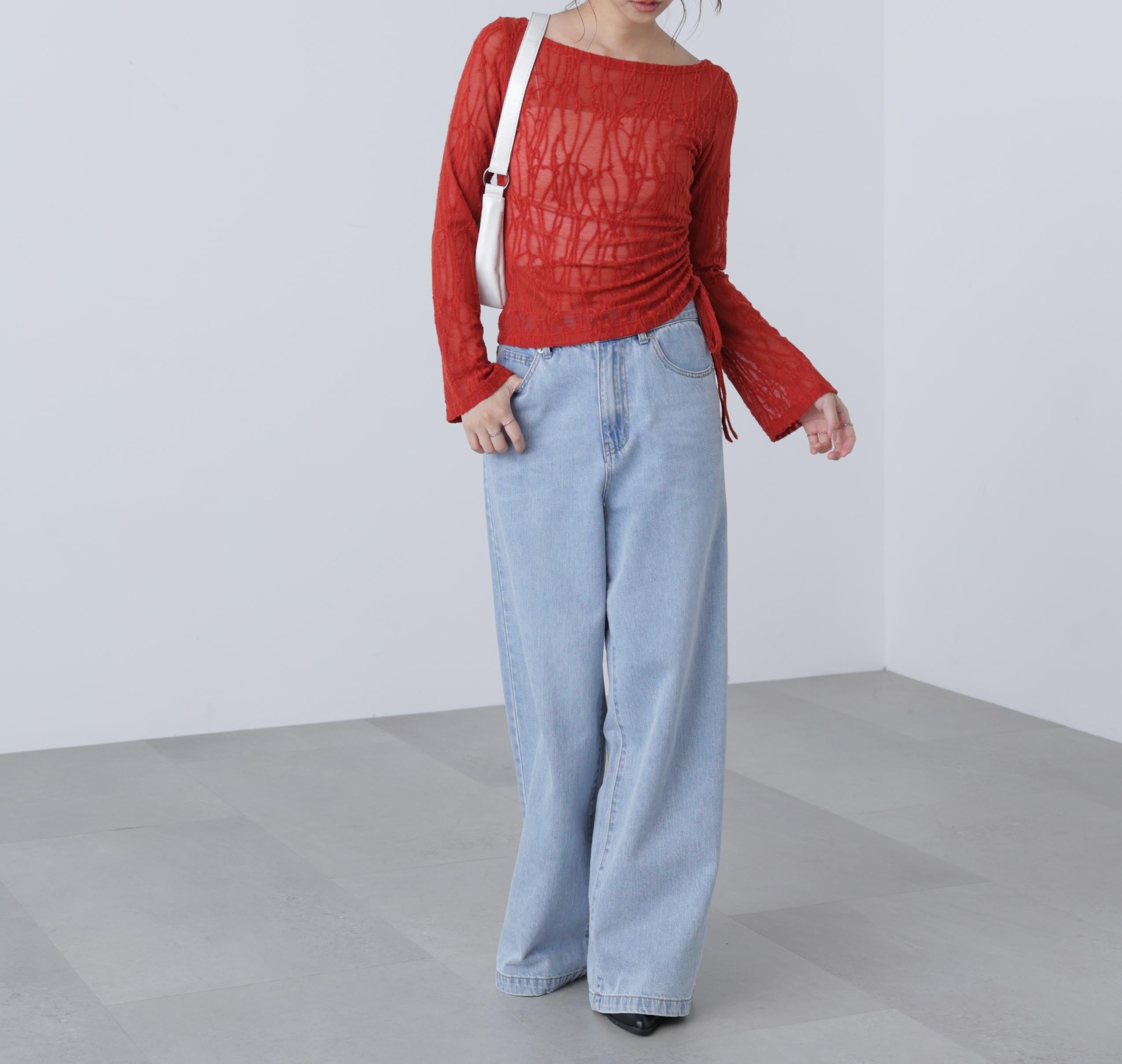 シアージャガードドロストカットソー レッド