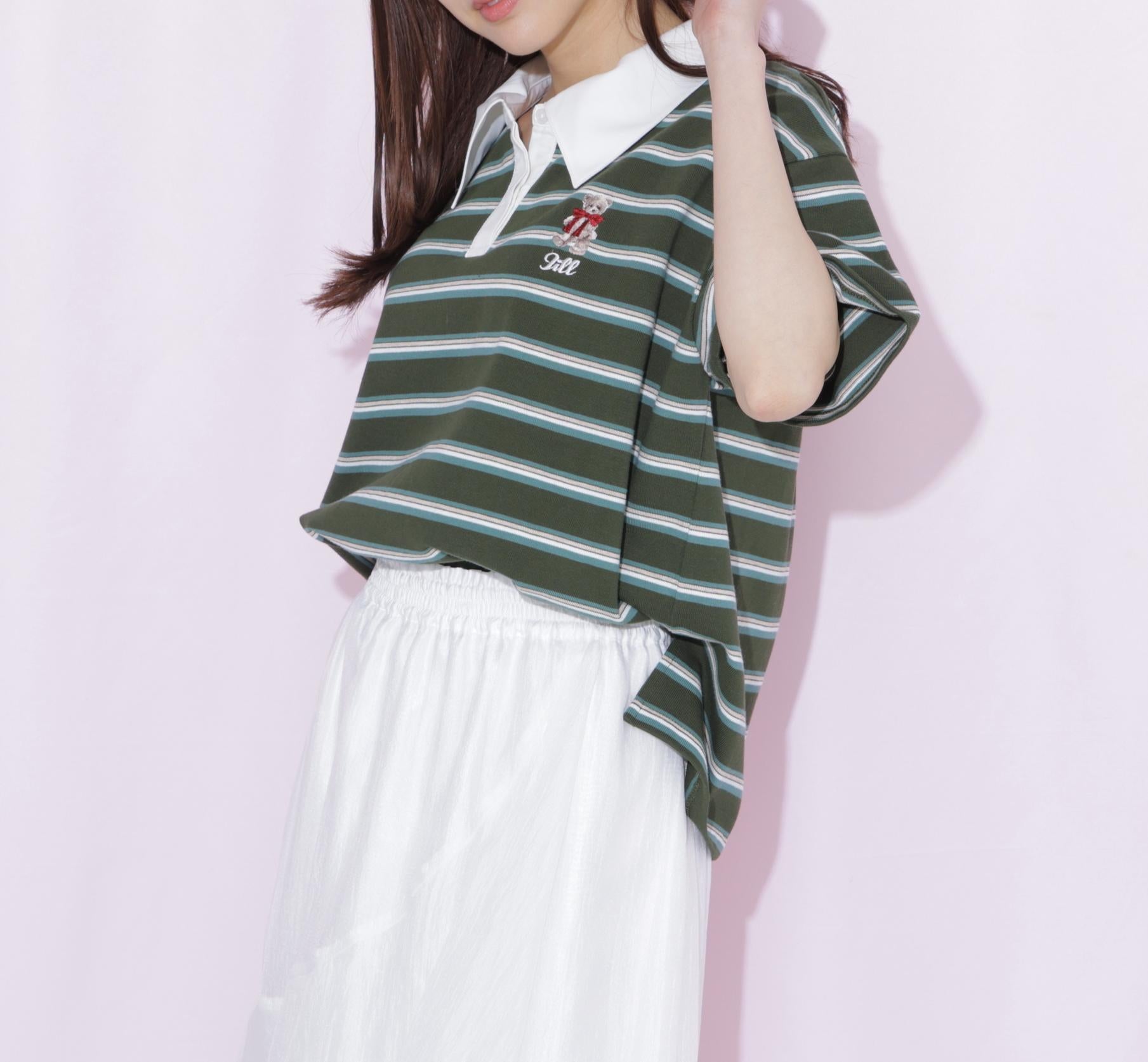 ＜BEARシリーズ＞ラガートップス グリーン1