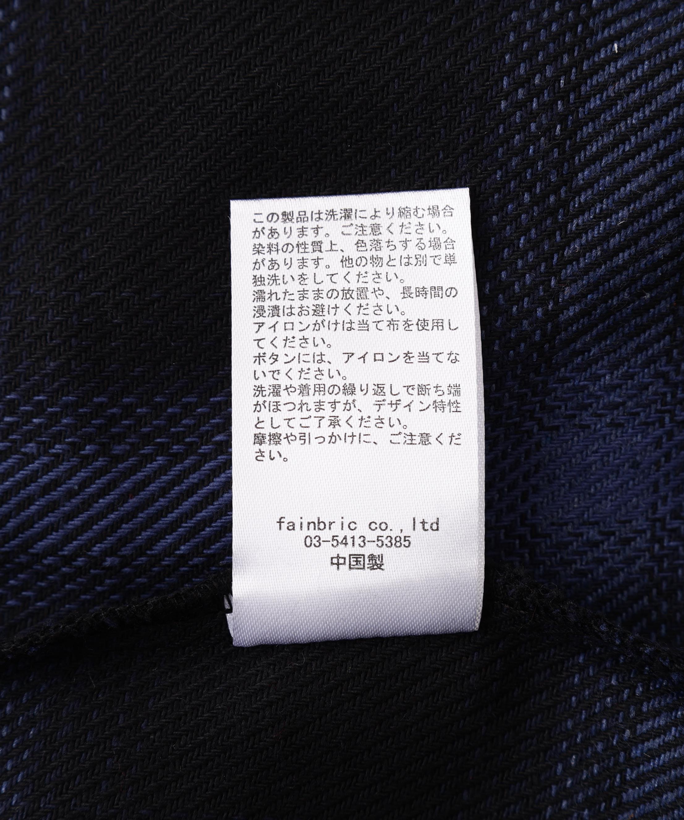 B omnivore/ビーオムニボー　HAND STITCH SHIRT ブルー