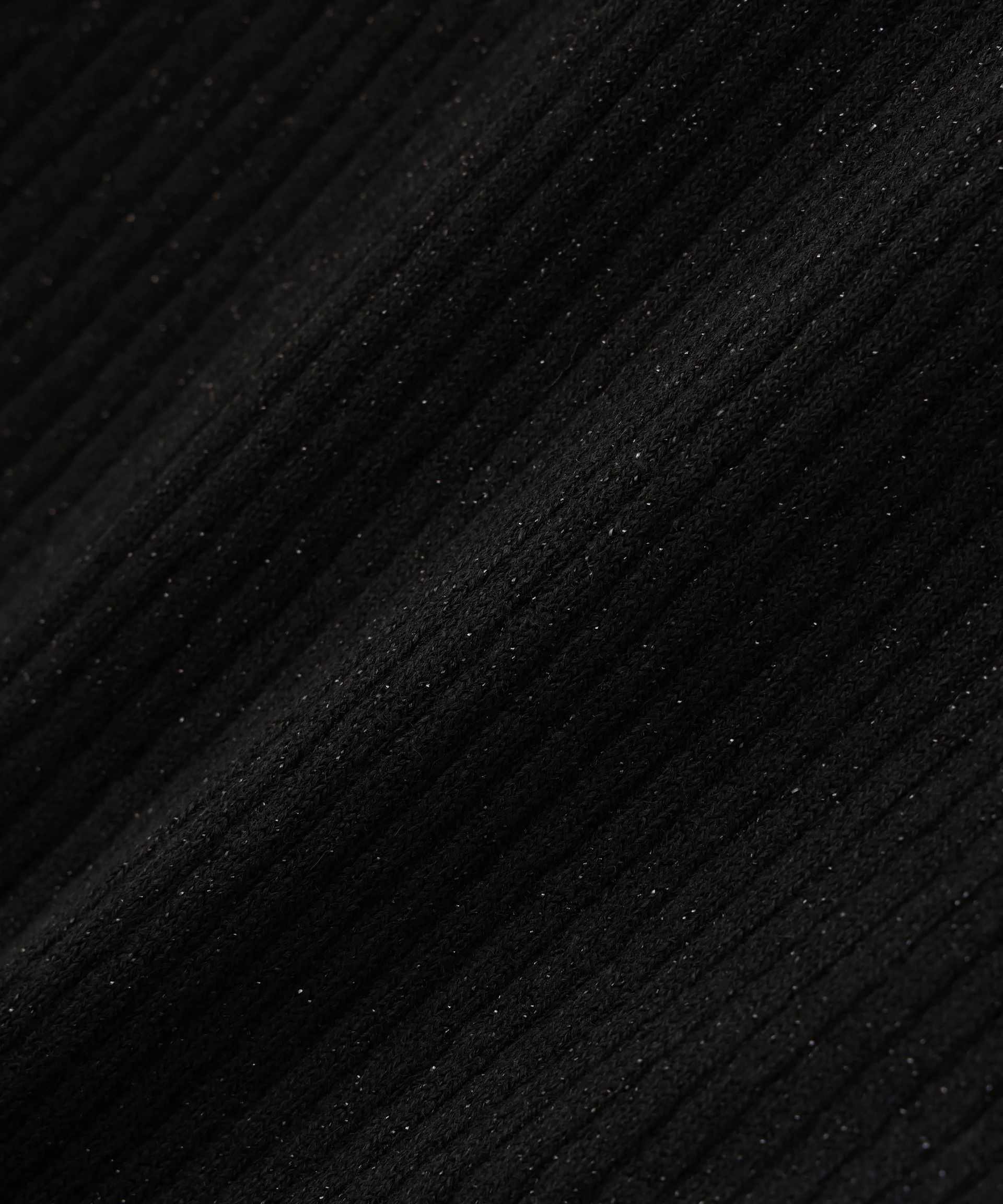 ボートネックフレアカフスニット ブラック