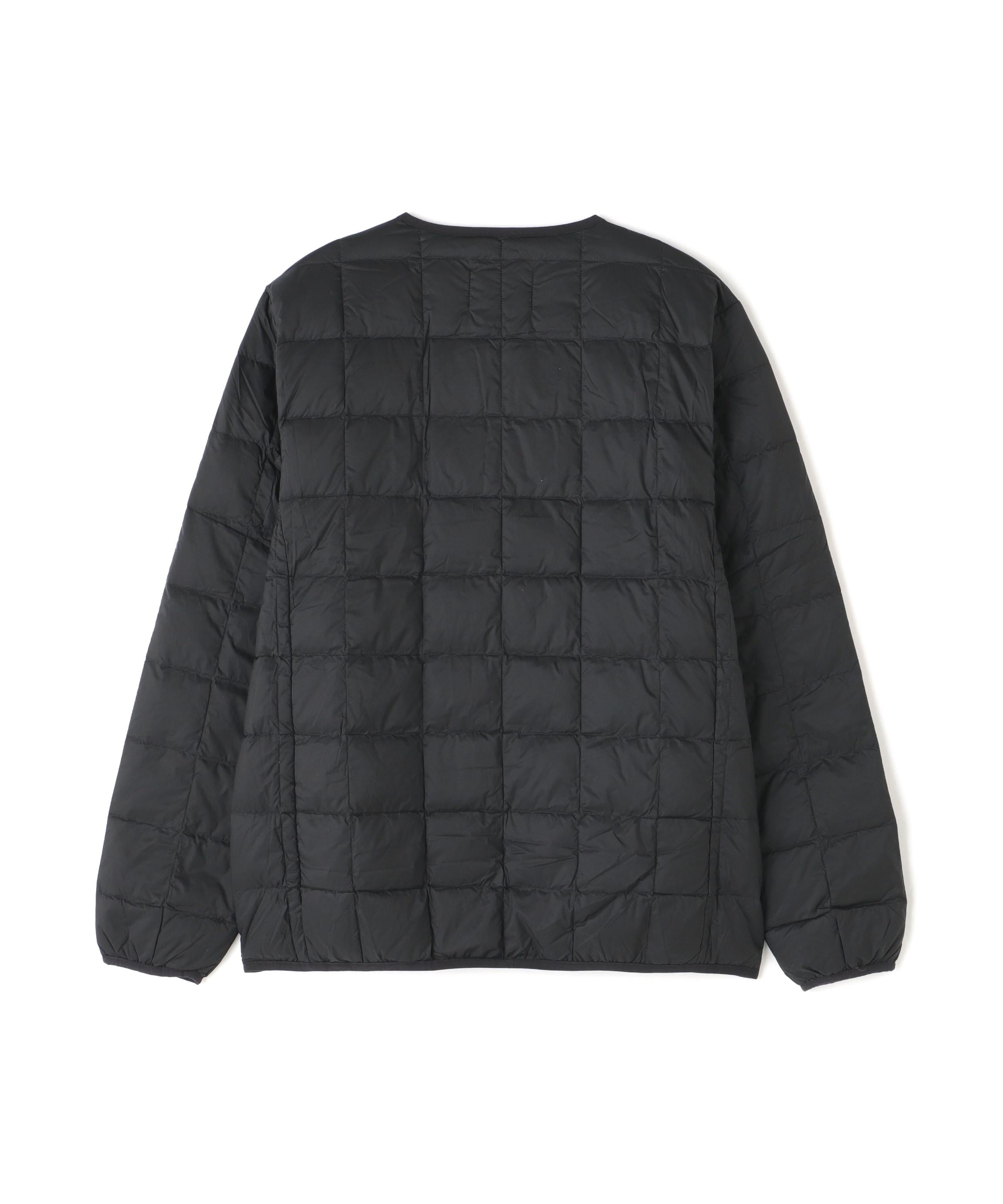 TAION/タイオン/C>EW NECK RUTTON DOWN JACKET ブラック