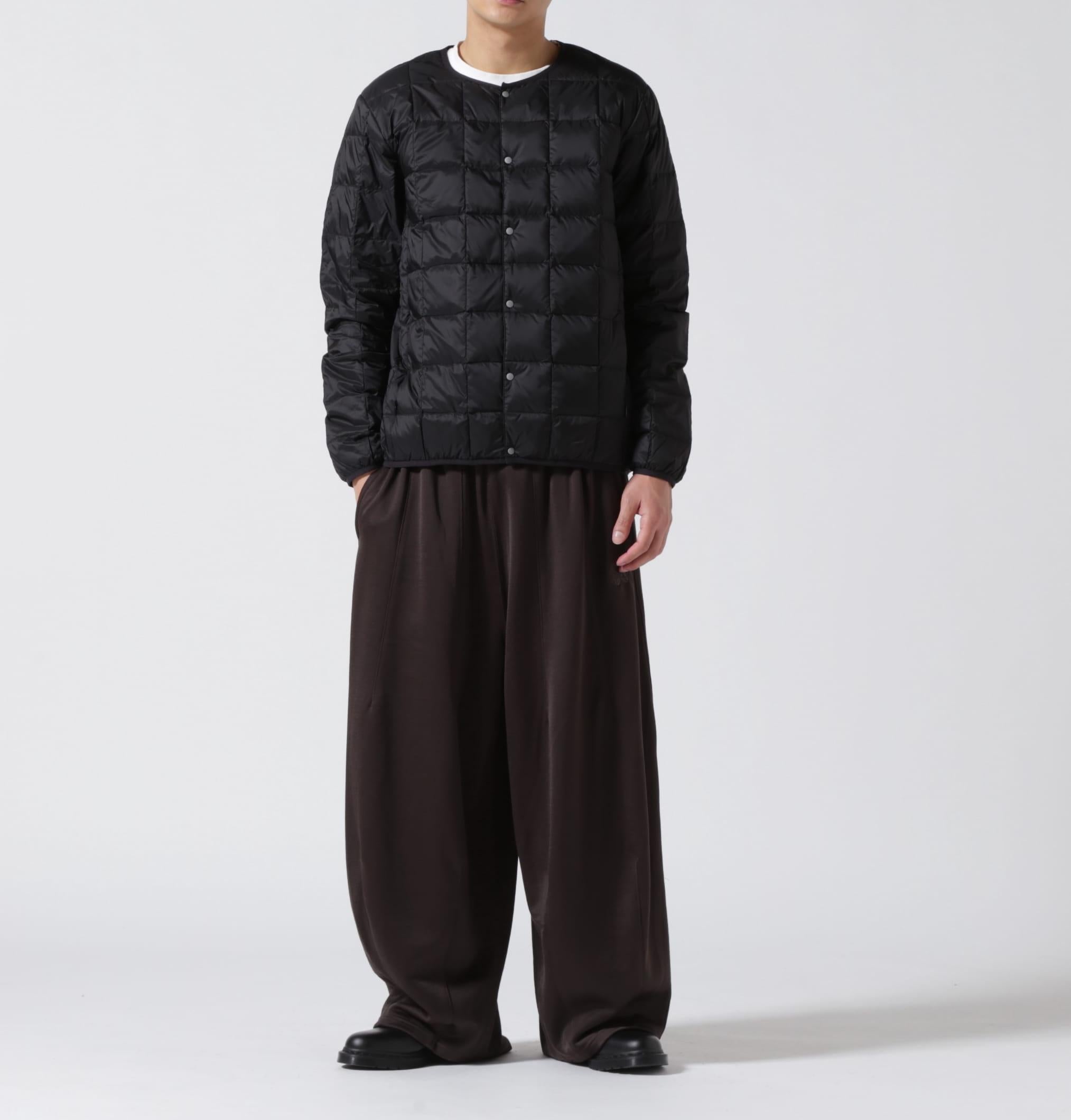 TAION/タイオン/C>EW NECK RUTTON DOWN JACKET ブラック