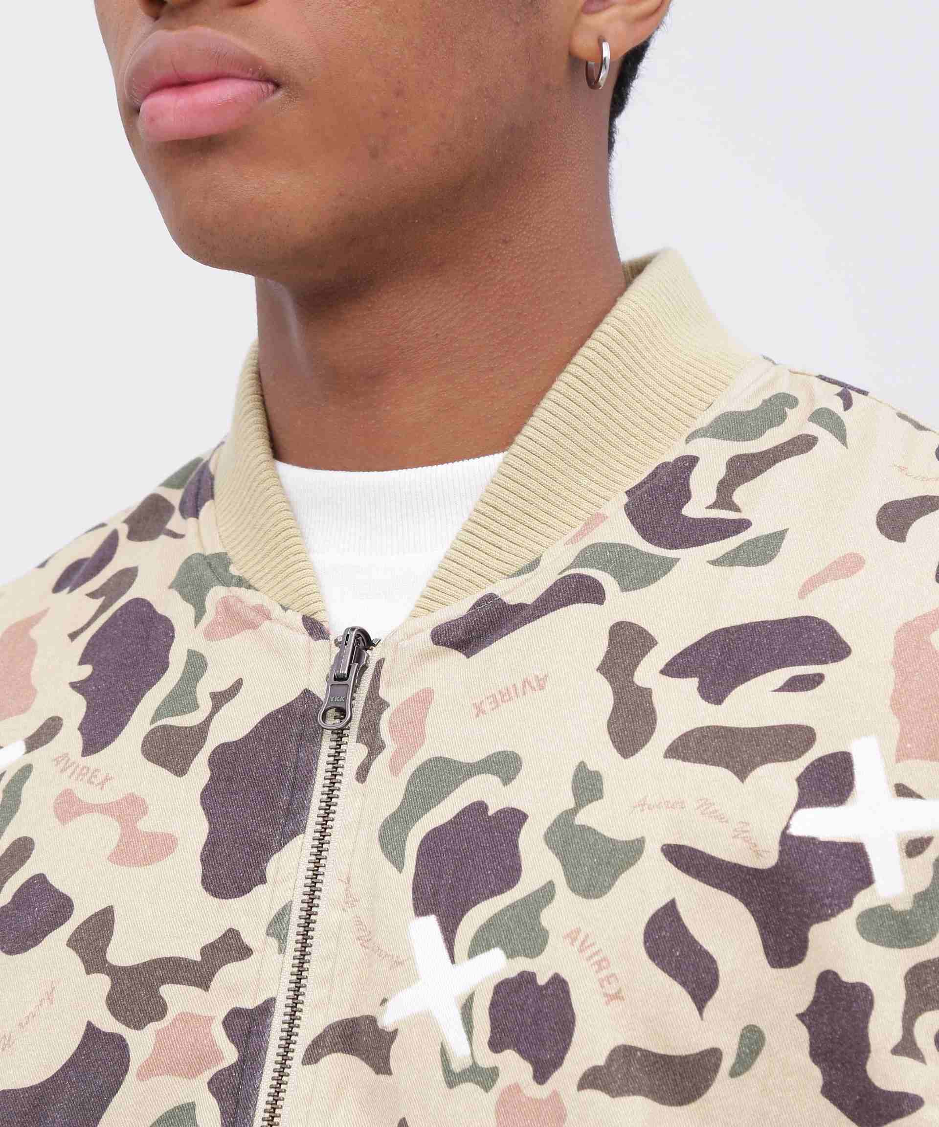 >EVE>SIRLE DUCK CAMO VEST / リバーシブル ダックカモ ベスト / AVI>EX / アヴィレックス オレンジ