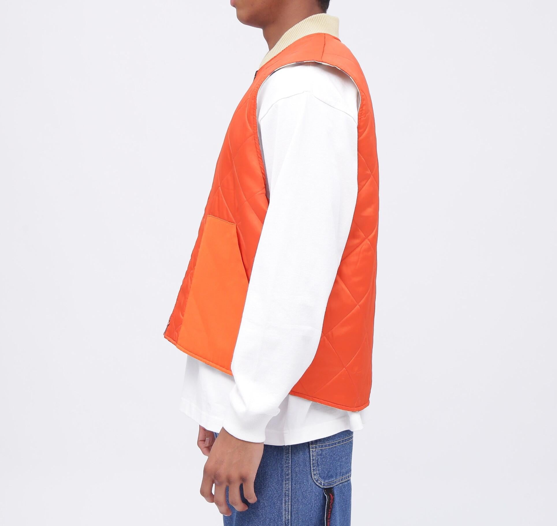 >EVE>SIRLE DUCK CAMO VEST / リバーシブル ダックカモ ベスト / AVI>EX / アヴィレックス オレンジ