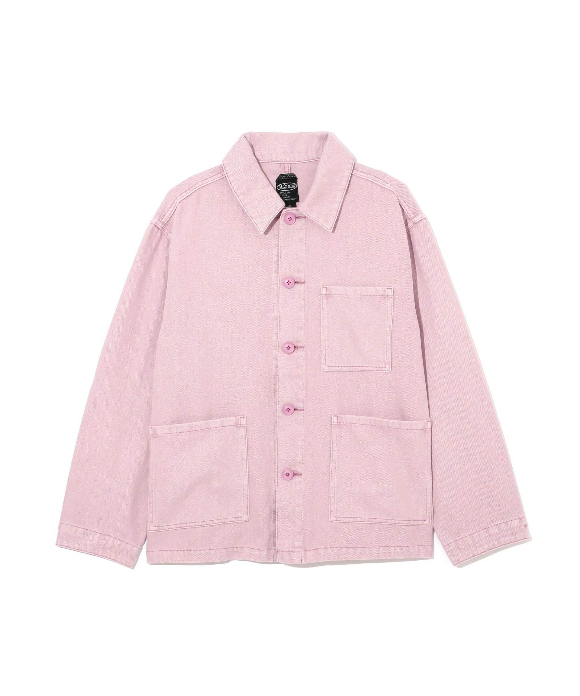 MANASTASH/マナスタッシュ/HEMP WASHED CHO>E JACKET ピンク