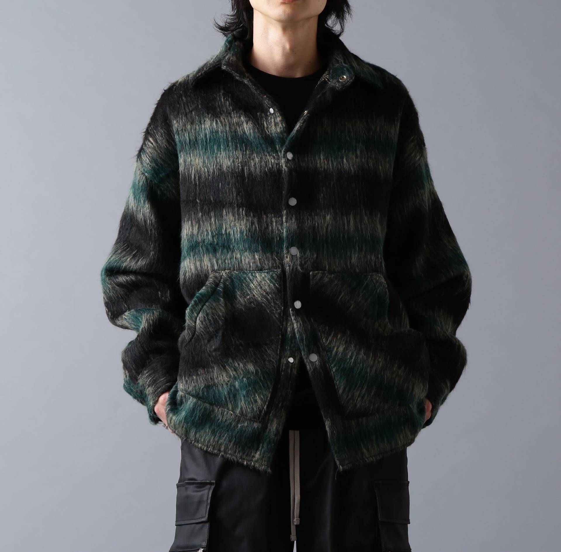 DankeSchon/ダンケシェーン/SHAGGY SHIRTS グリーン