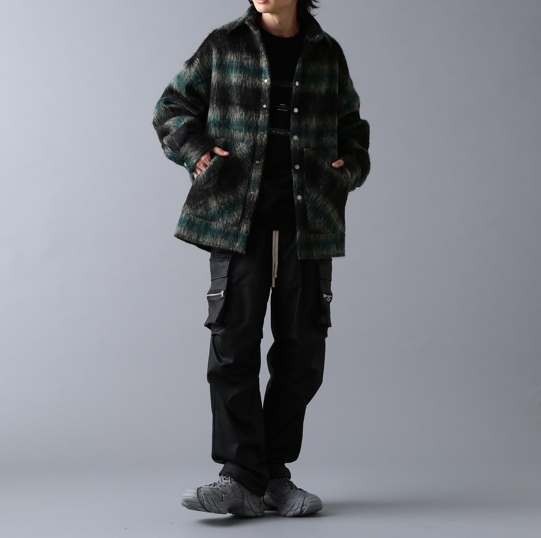DankeSchon/ダンケシェーン/SHAGGY SHIRTS グリーン