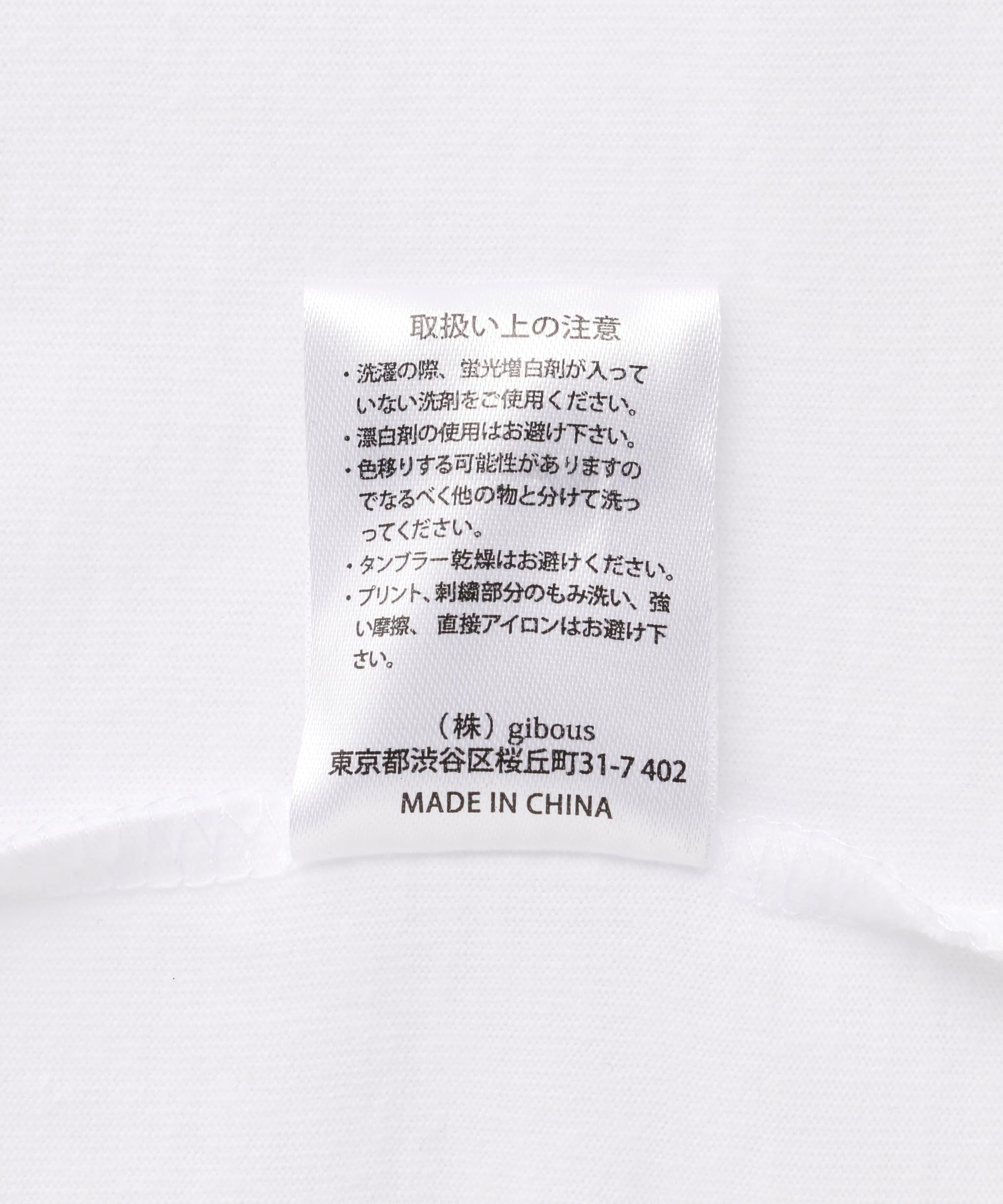 gious×LHP/ギボス×エルエイチピー/Twins gil long Tshit/コラボロングスリーブTシャツ ホワイト