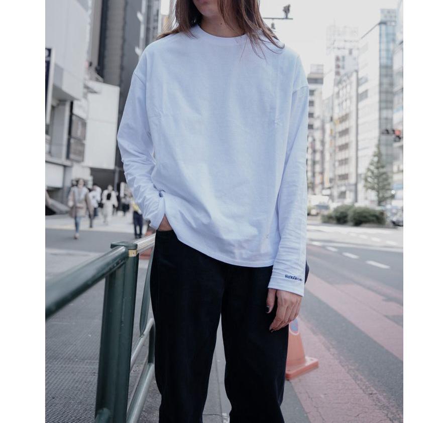 gious×LHP/ギボス×エルエイチピー/Twins gil long Tshit/コラボロングスリーブTシャツ ホワイト