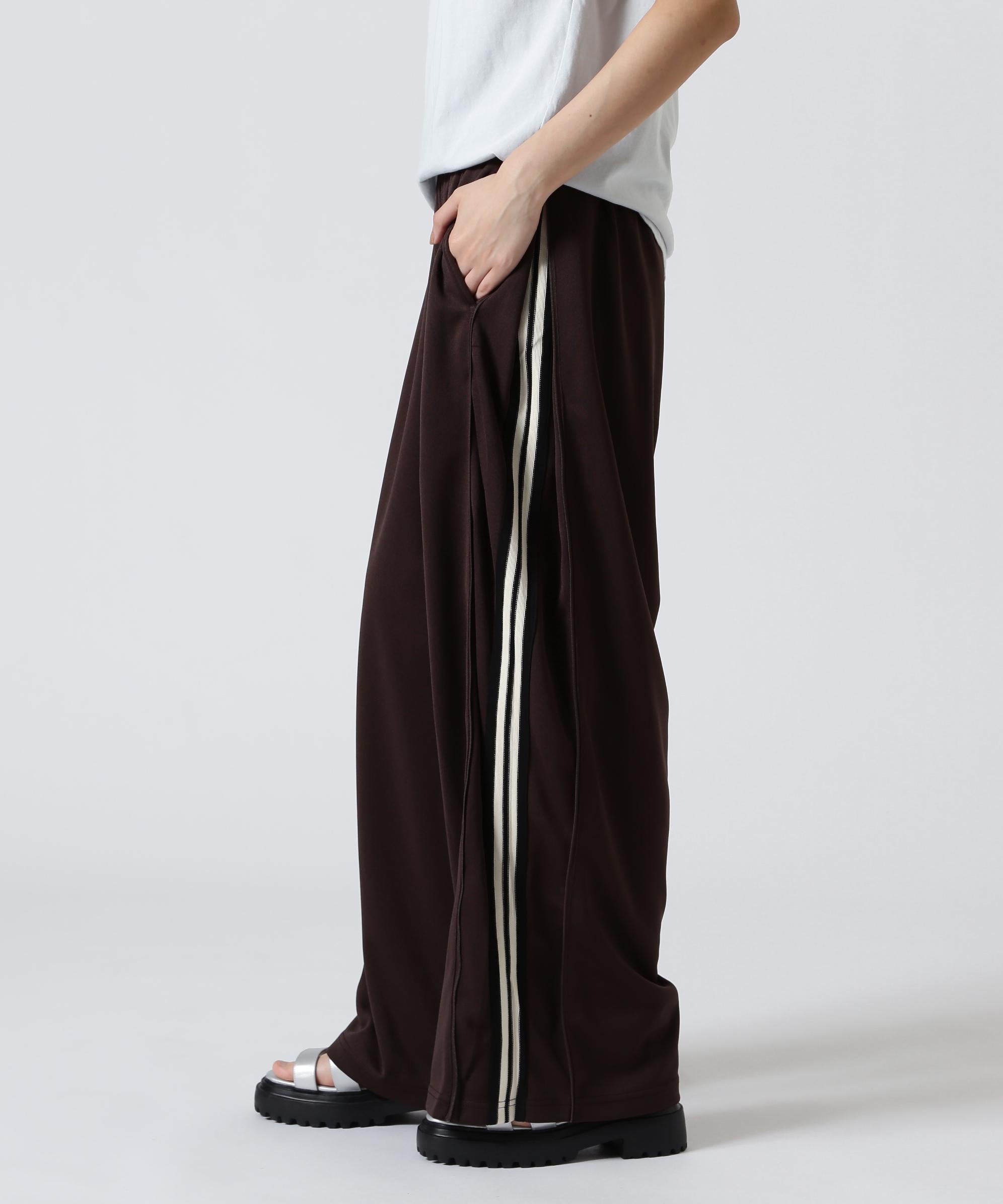 Knuth Marf（クヌースマーフ）zip-up track pants(unisex) ブラウン