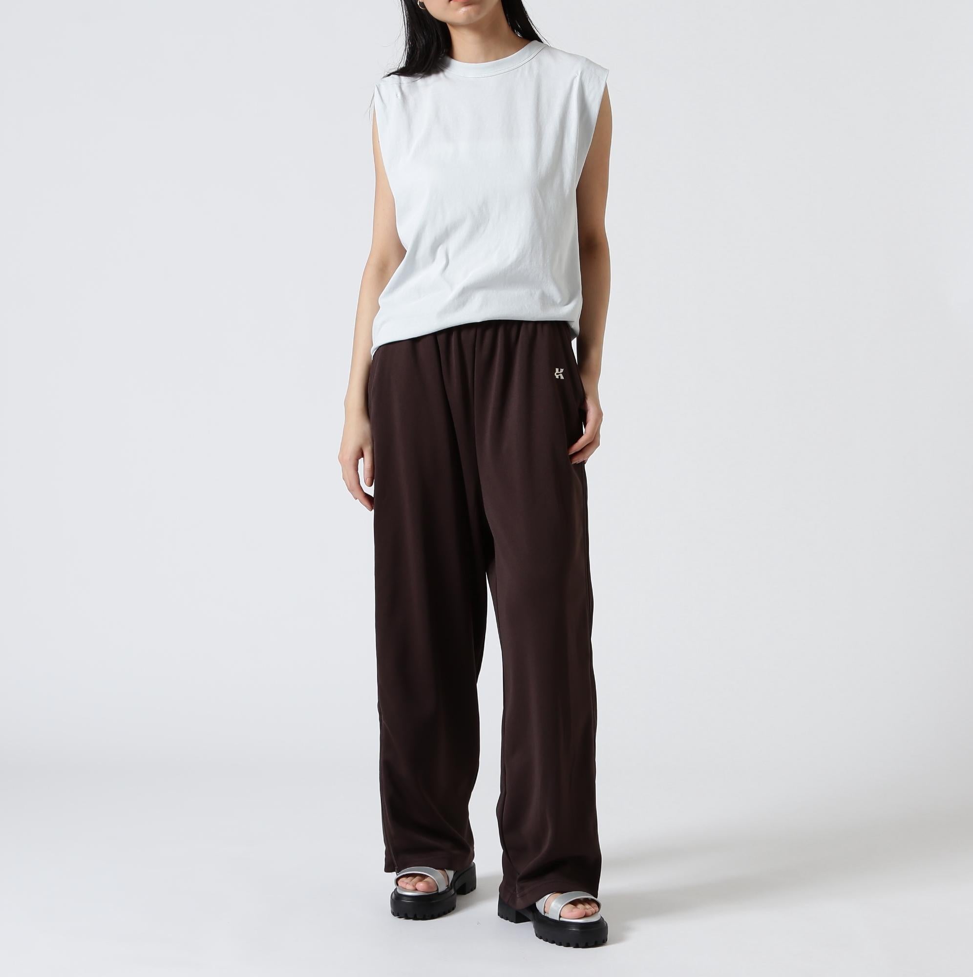 Knuth Marf（クヌースマーフ）zip-up track pants(unisex) ブラウン