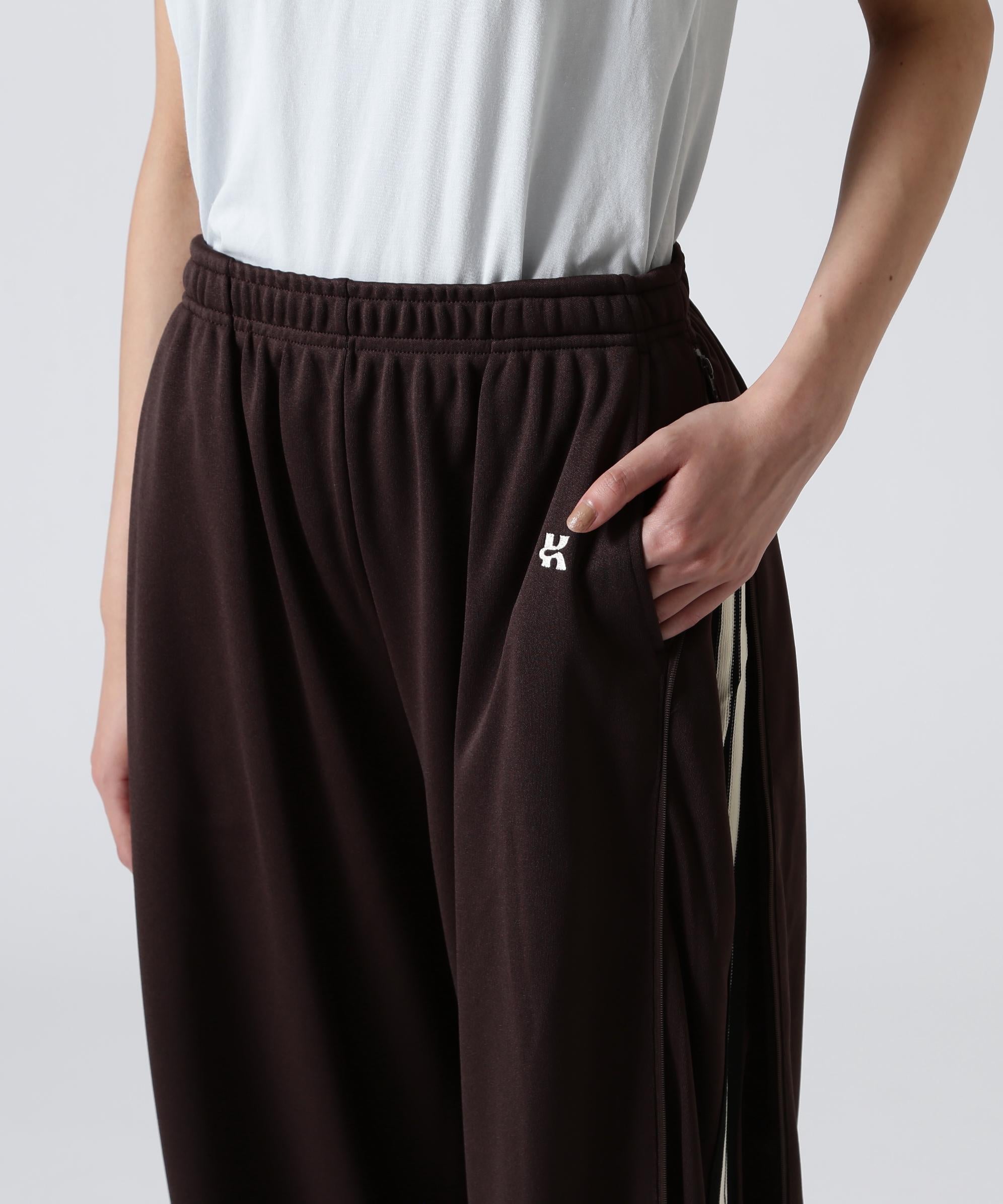 Knuth Marf（クヌースマーフ）zip-up track pants(unisex) ブラウン