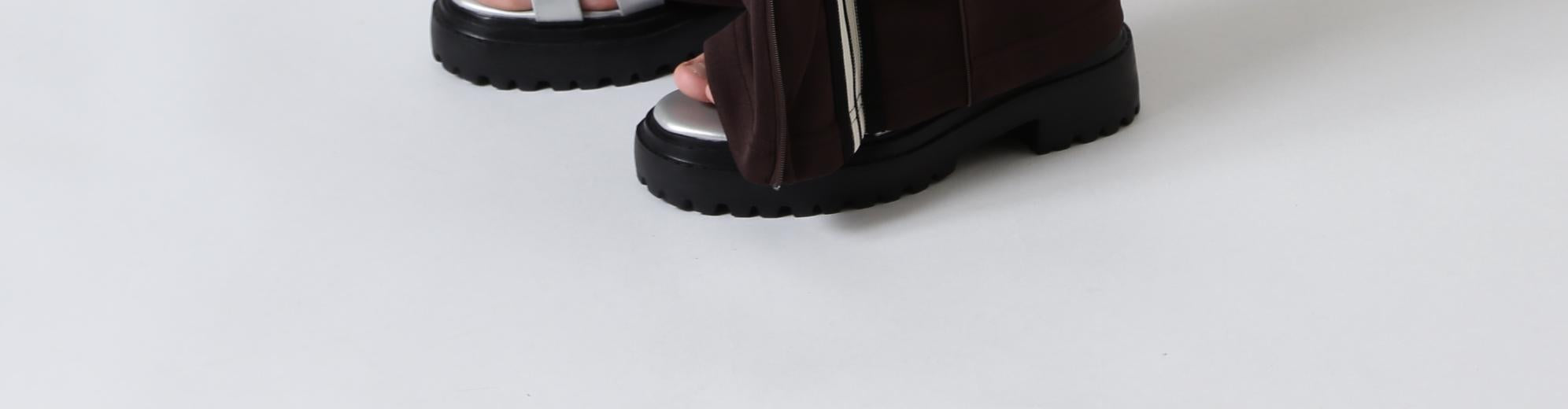 Knuth Marf（クヌースマーフ）zip-up track pants(unisex) ブラウン