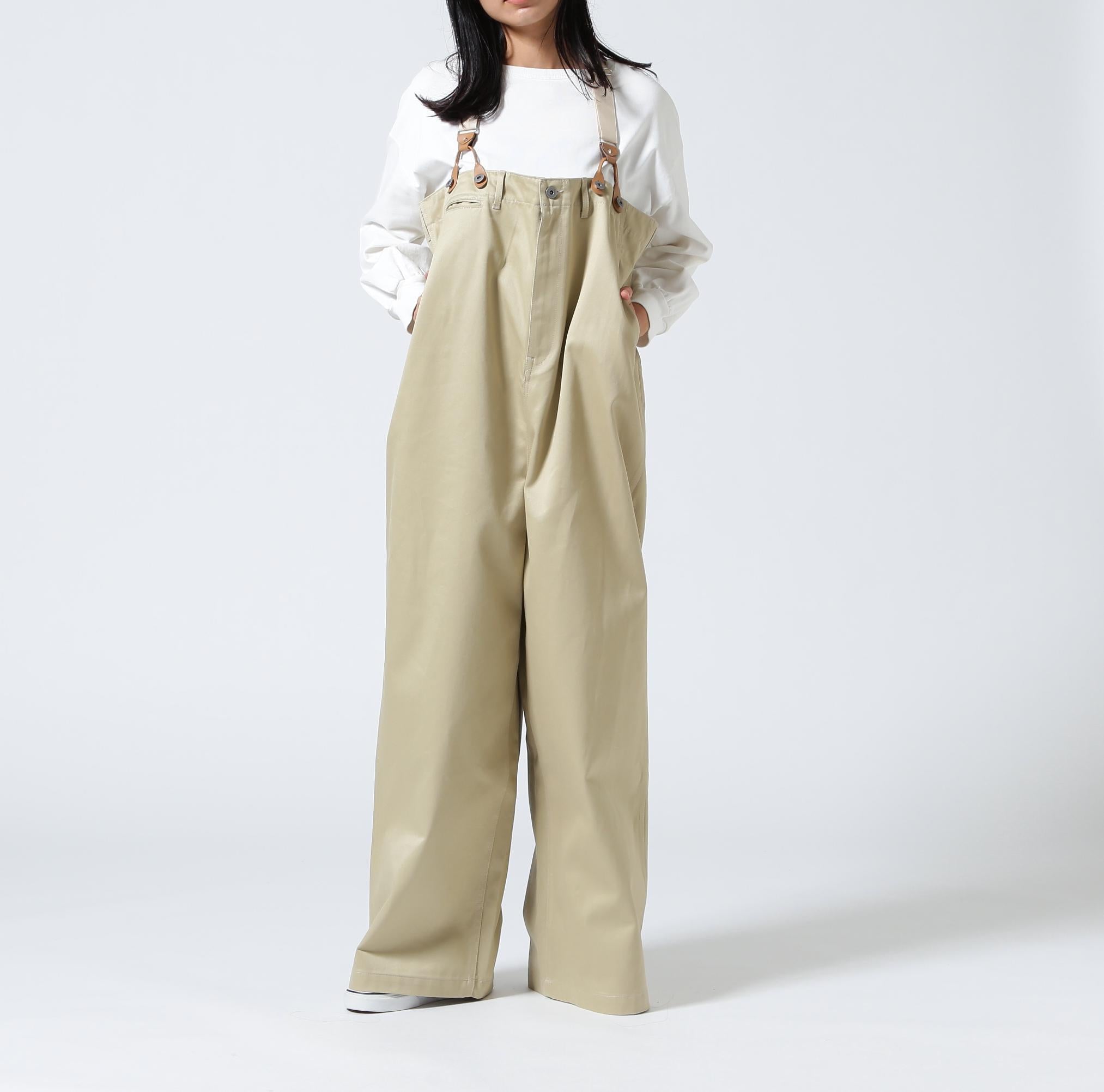 RHODOLIRION/ロドリリオン　Suspender Pants - Chino Cloth ベージュ