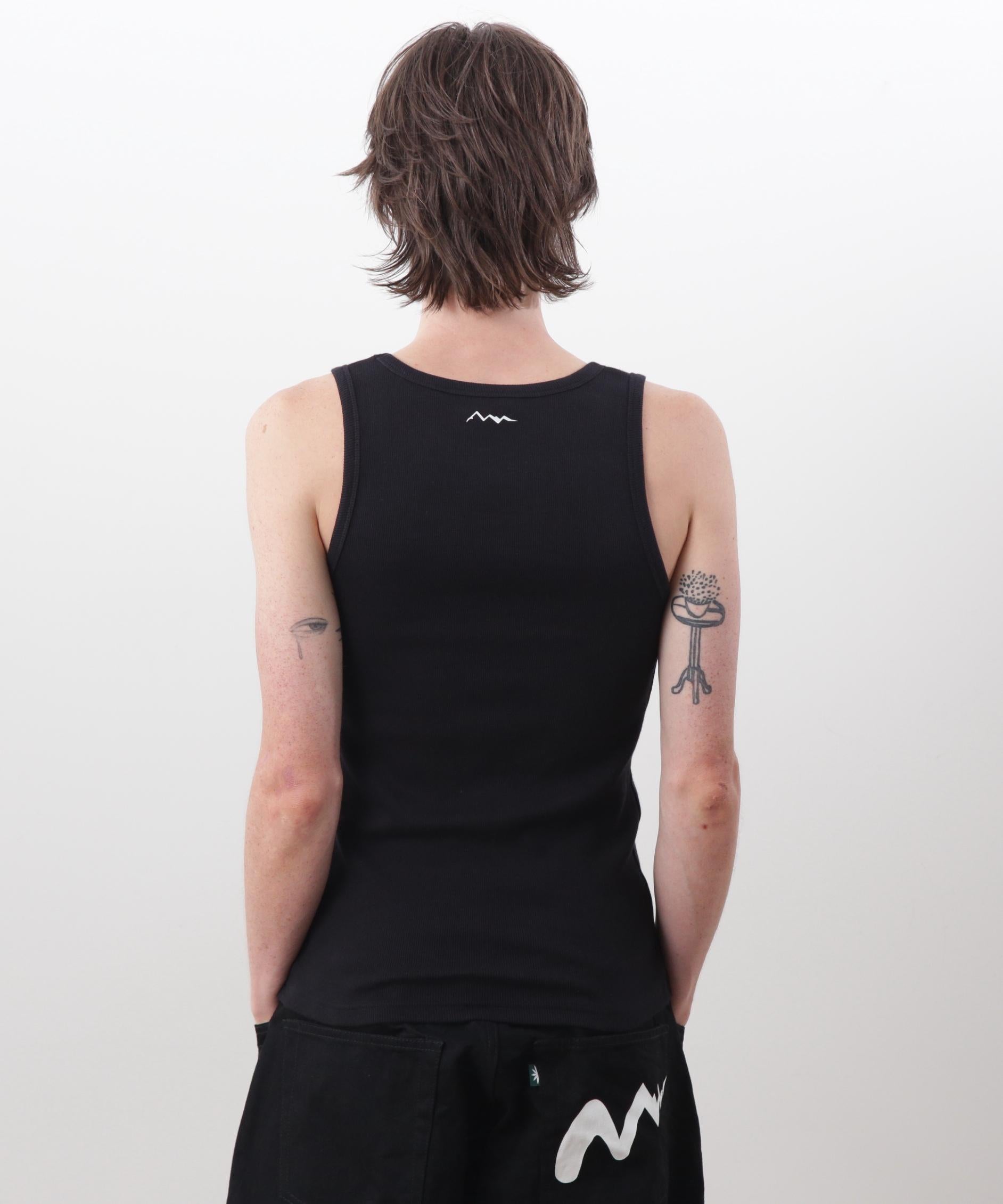 MANASTASH/マナスタッシュ/>IR TANK TOPS<2P ブラック