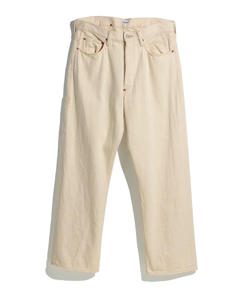 FOUNDOU>/ファウンダ/DENIM WO>K PANTS ホワイト