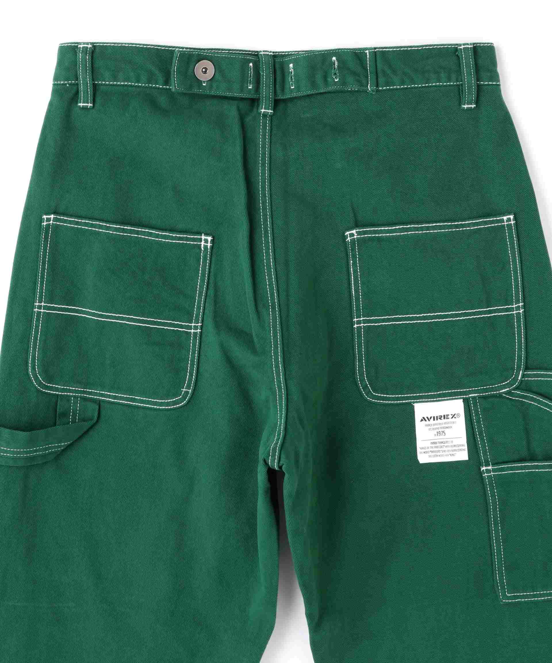 COTTON TWILL PAINTE> PANTS / コットンツイル ペインターパンツ  グリーン
