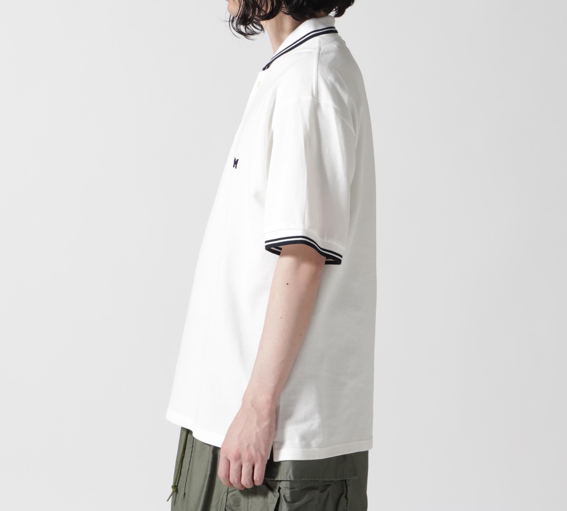 Needles Shawl Collar S/S Polo Cotton Pique