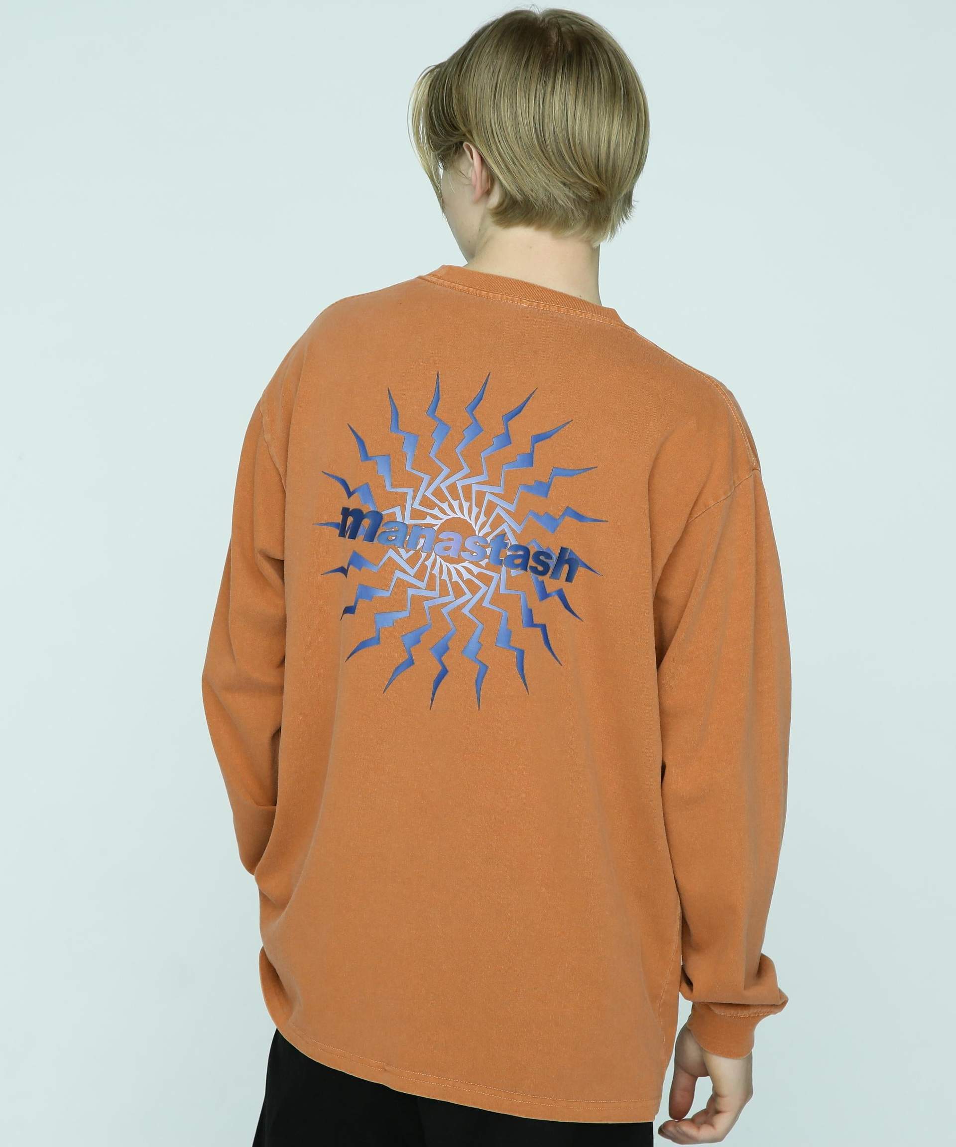 MANASTASH/マナスタッシュ/PUMICE L/S TEE MTN RU>ST ビー