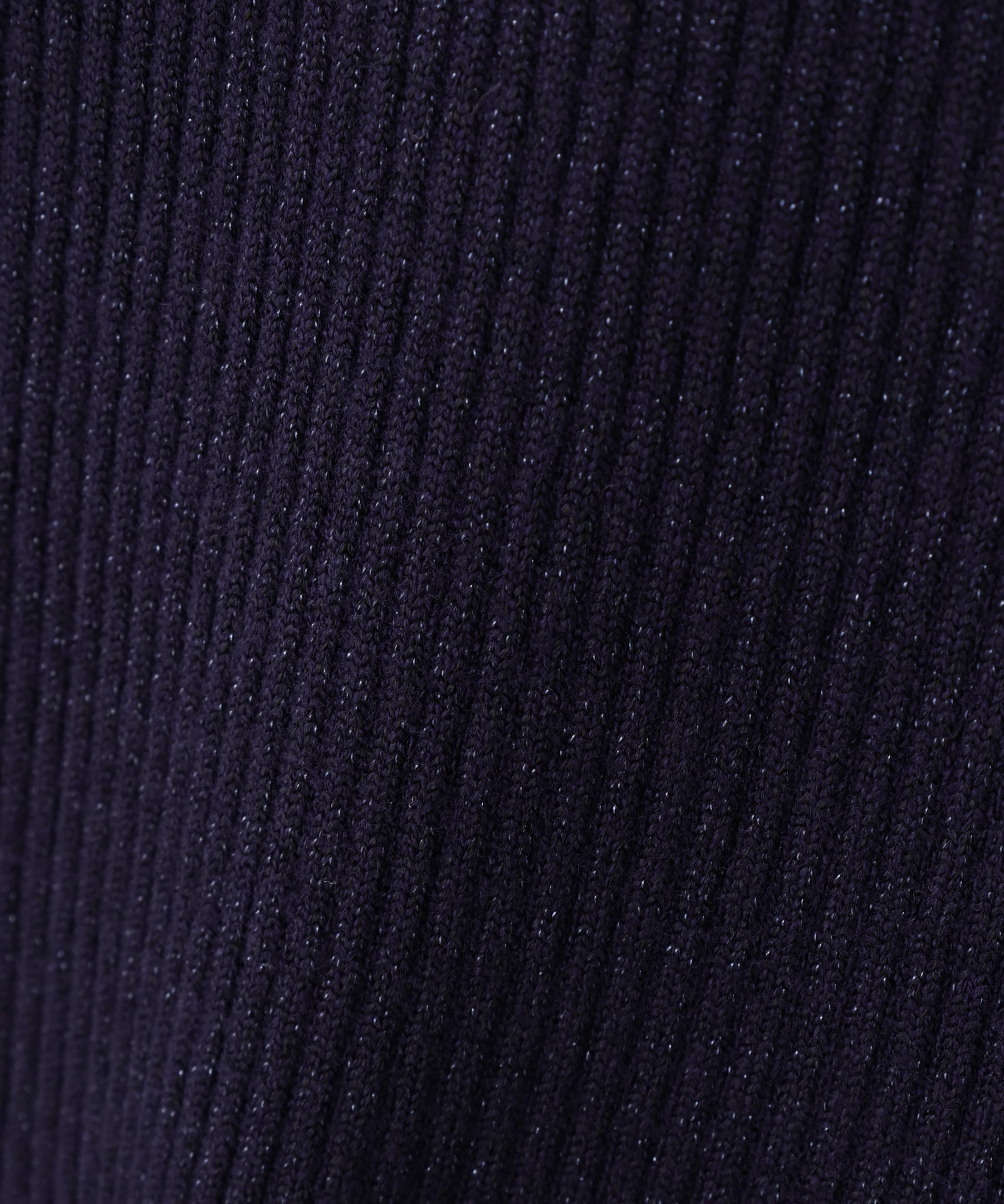 ラメリブボウタイニット ネイビー