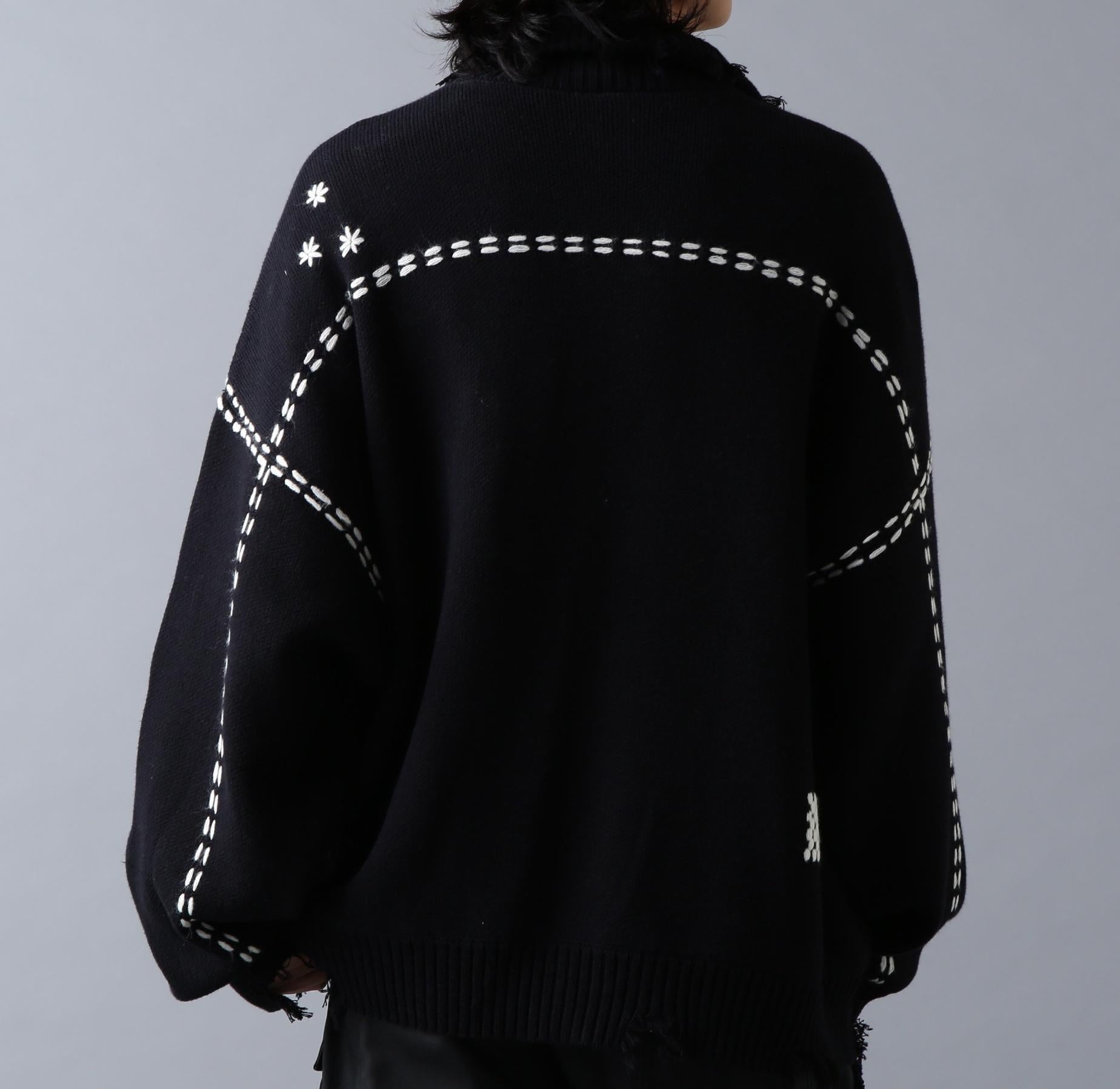 DankeSchon/ダンケシェーン/HAND STITCH KNIT D>IVE>S ブラック