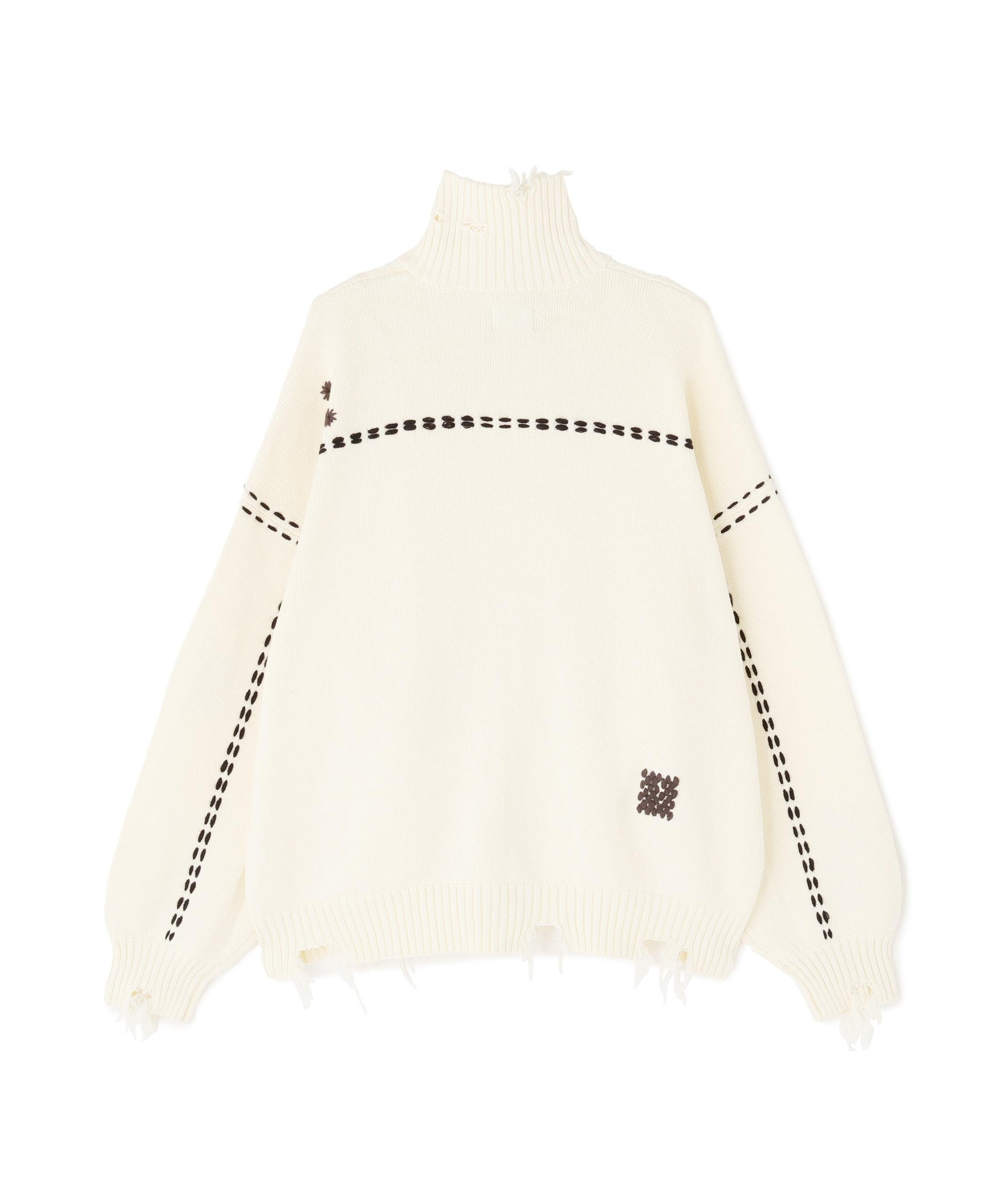 DankeSchon/ダンケシェーン/HAND STITCH KNIT D>IVE>S ホワイト