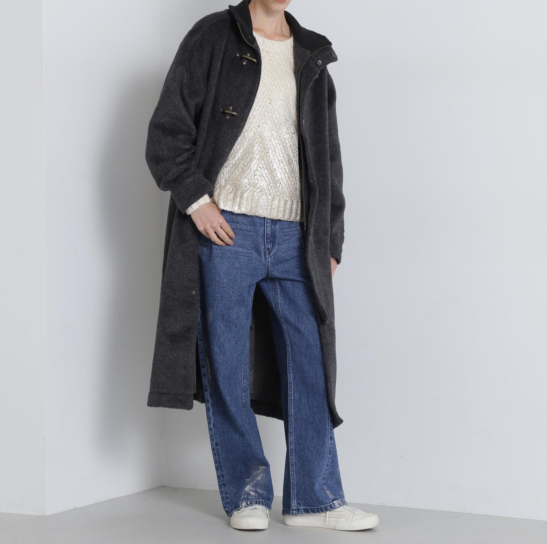 《直営店限定》LONG OUTE>/ロングアウター ブラック